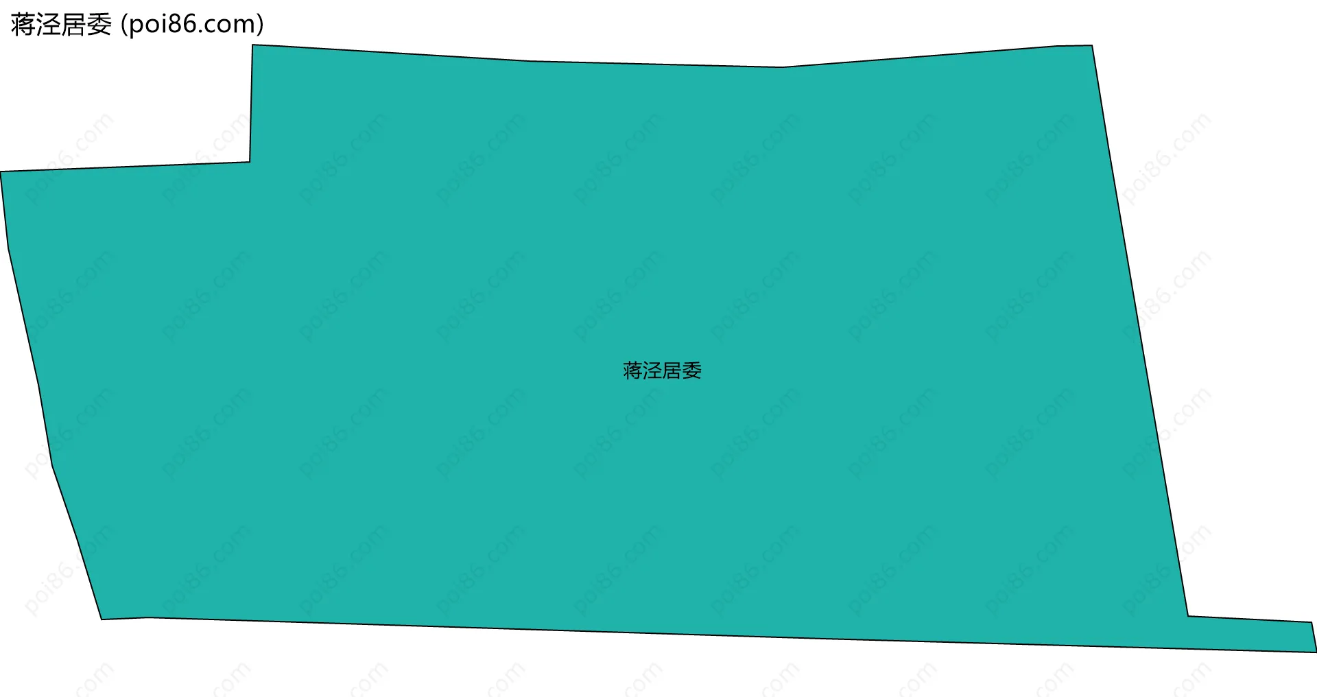 蒋泾居委边界地图