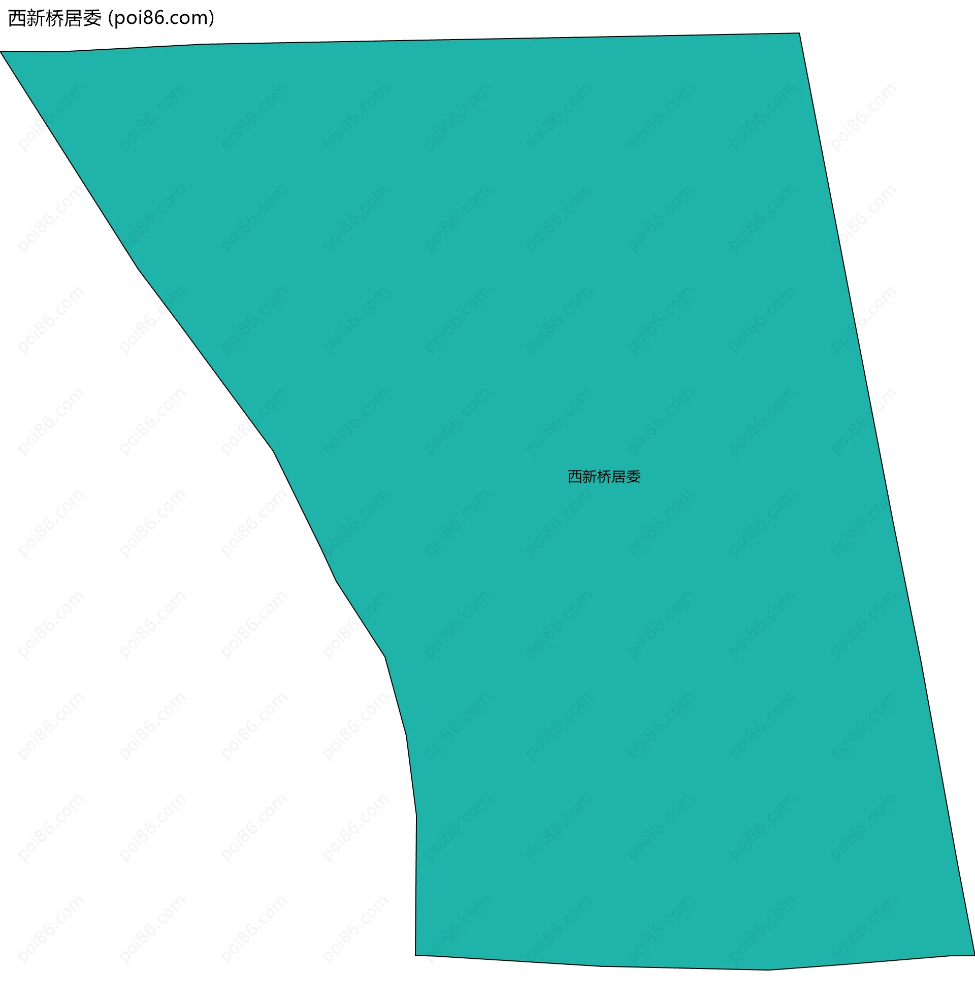 西新桥居委边界地图