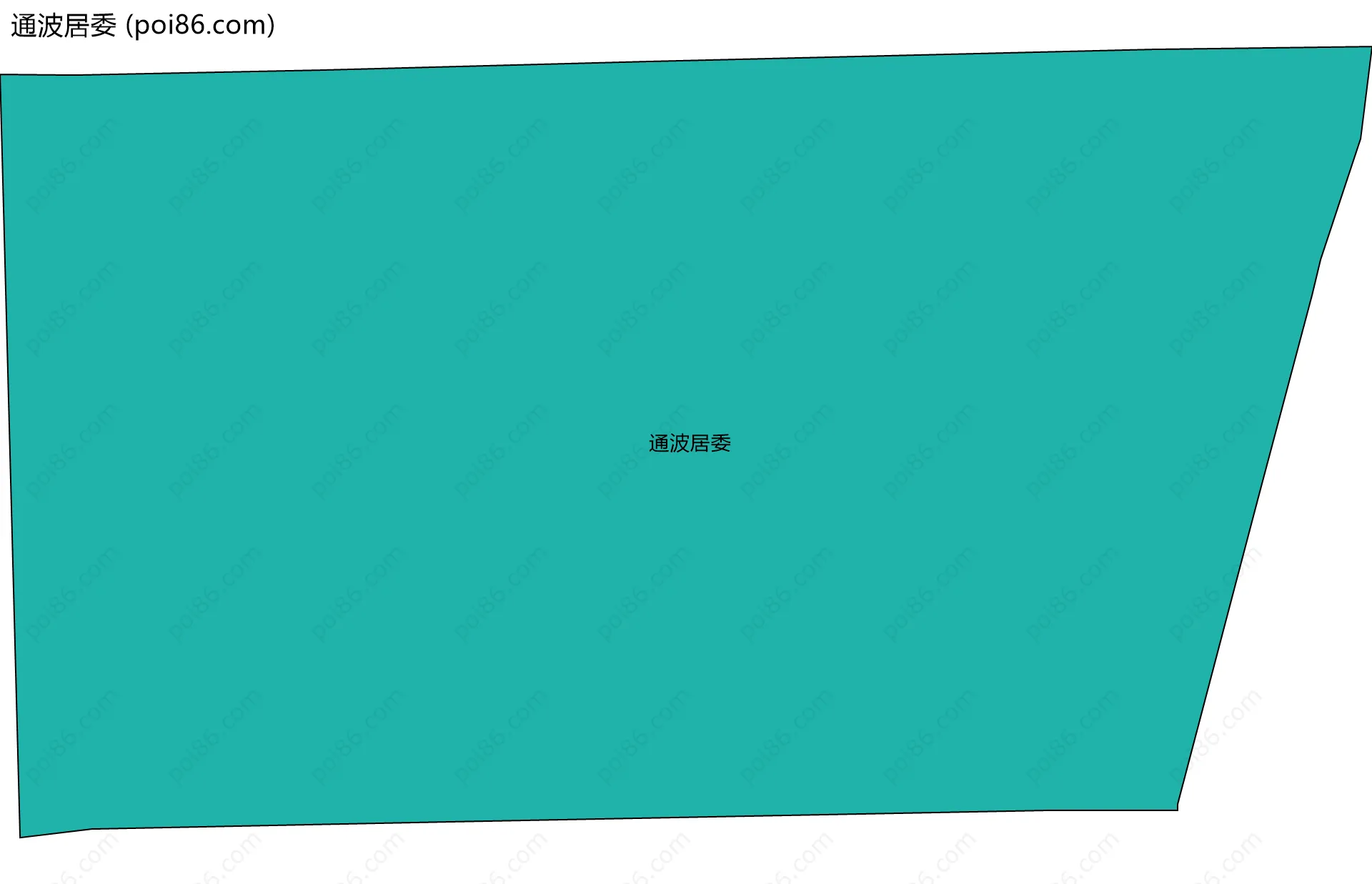 通波居委边界地图
