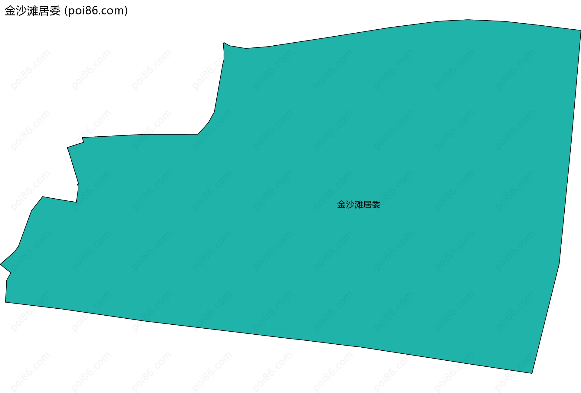 金沙滩居委边界地图
