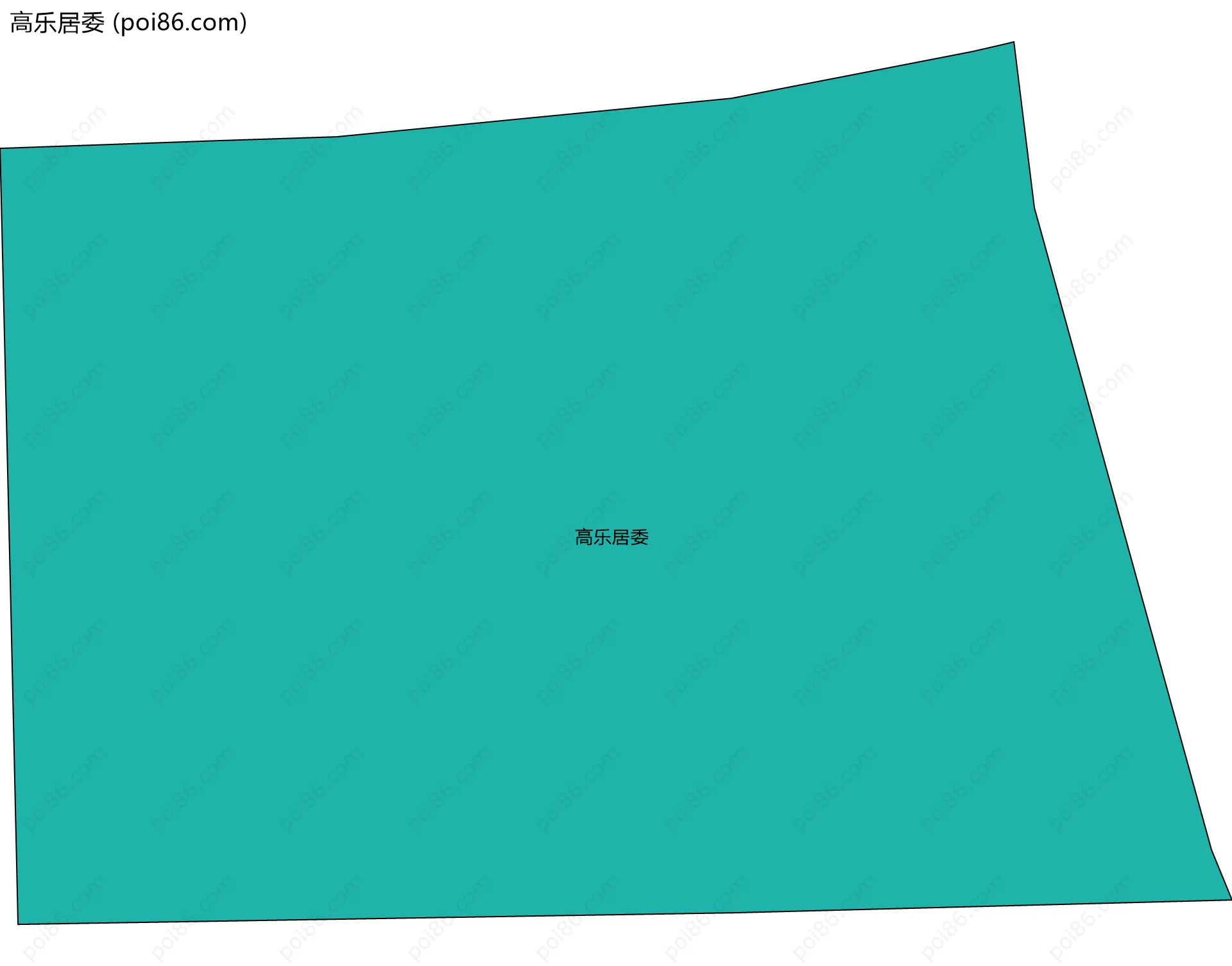 高乐居委边界地图