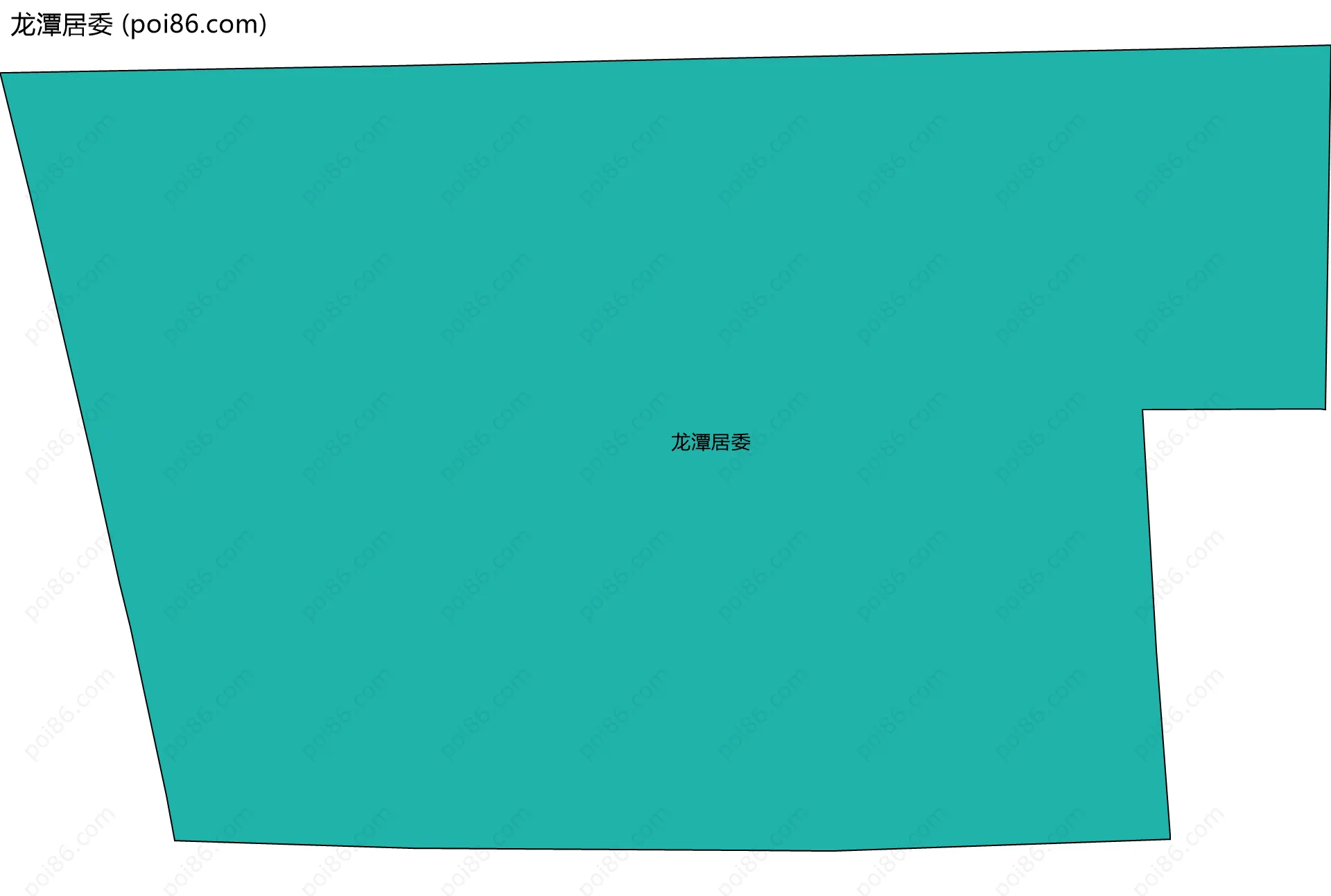 龙潭居委边界地图