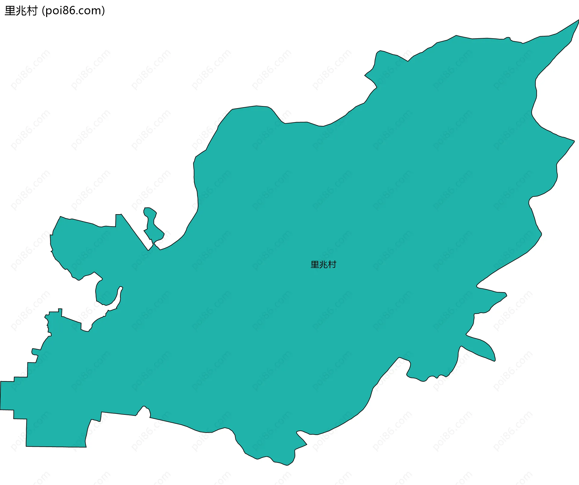 里兆村边界地图