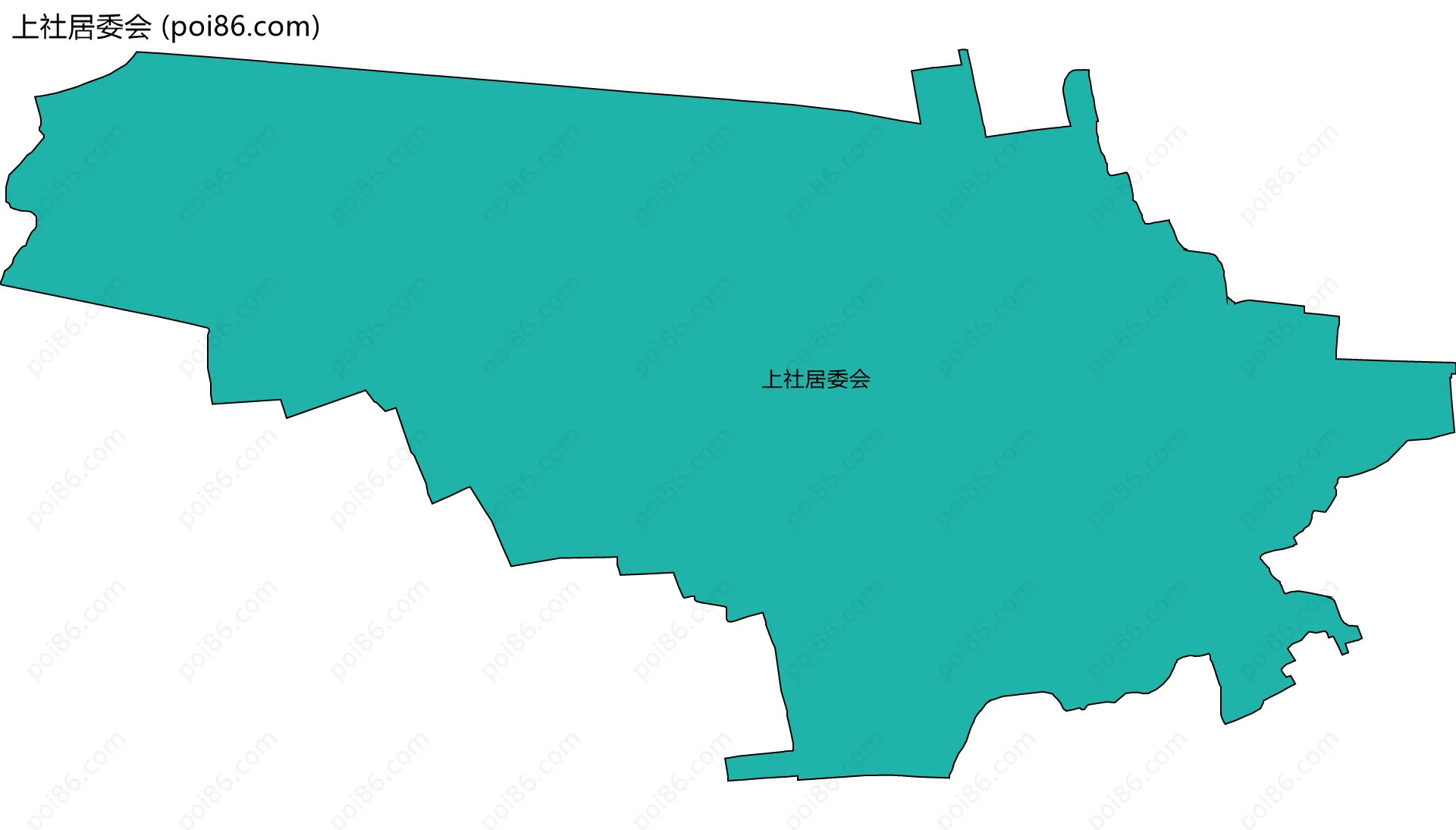 上社居委会边界地图