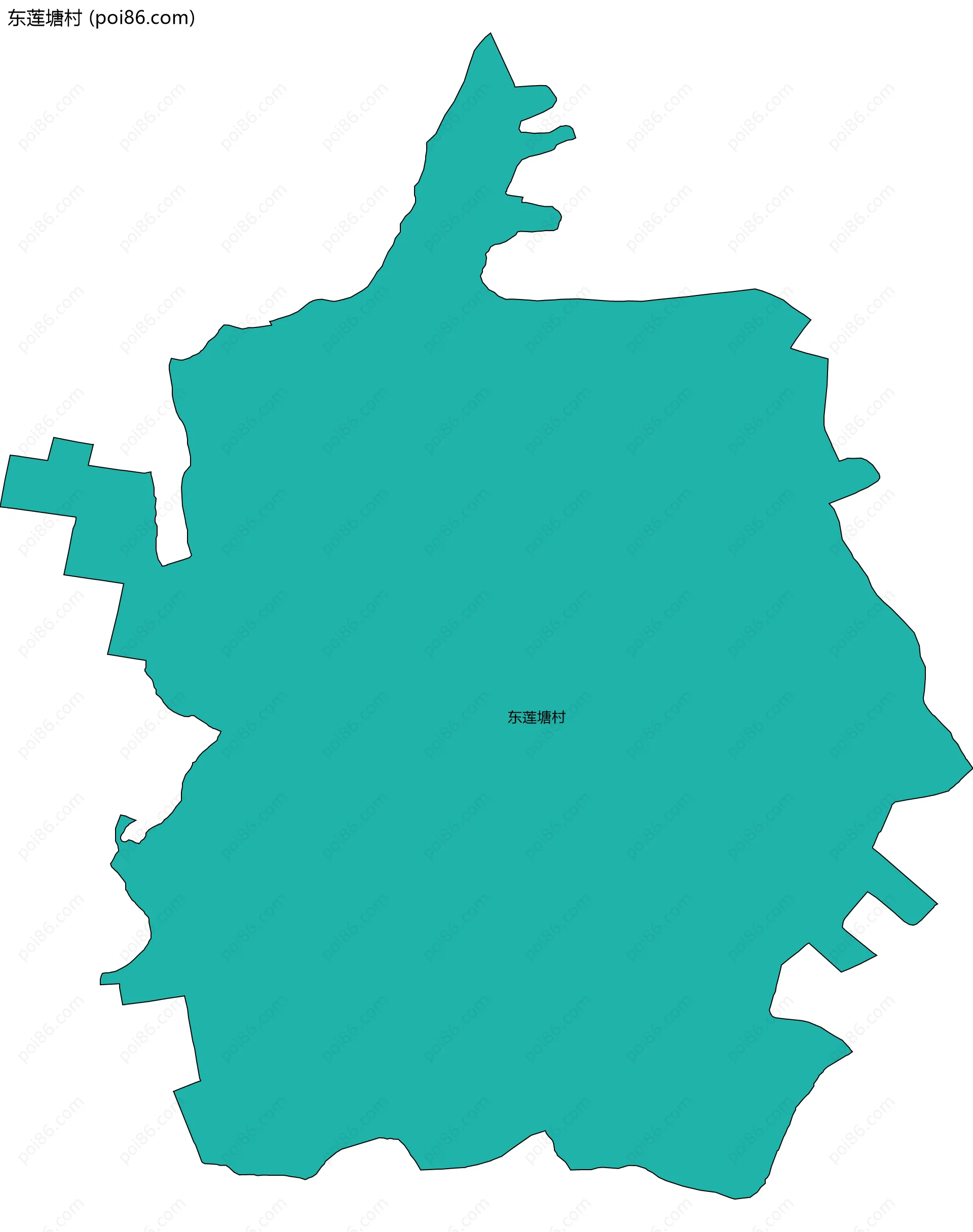 东莲塘村边界地图