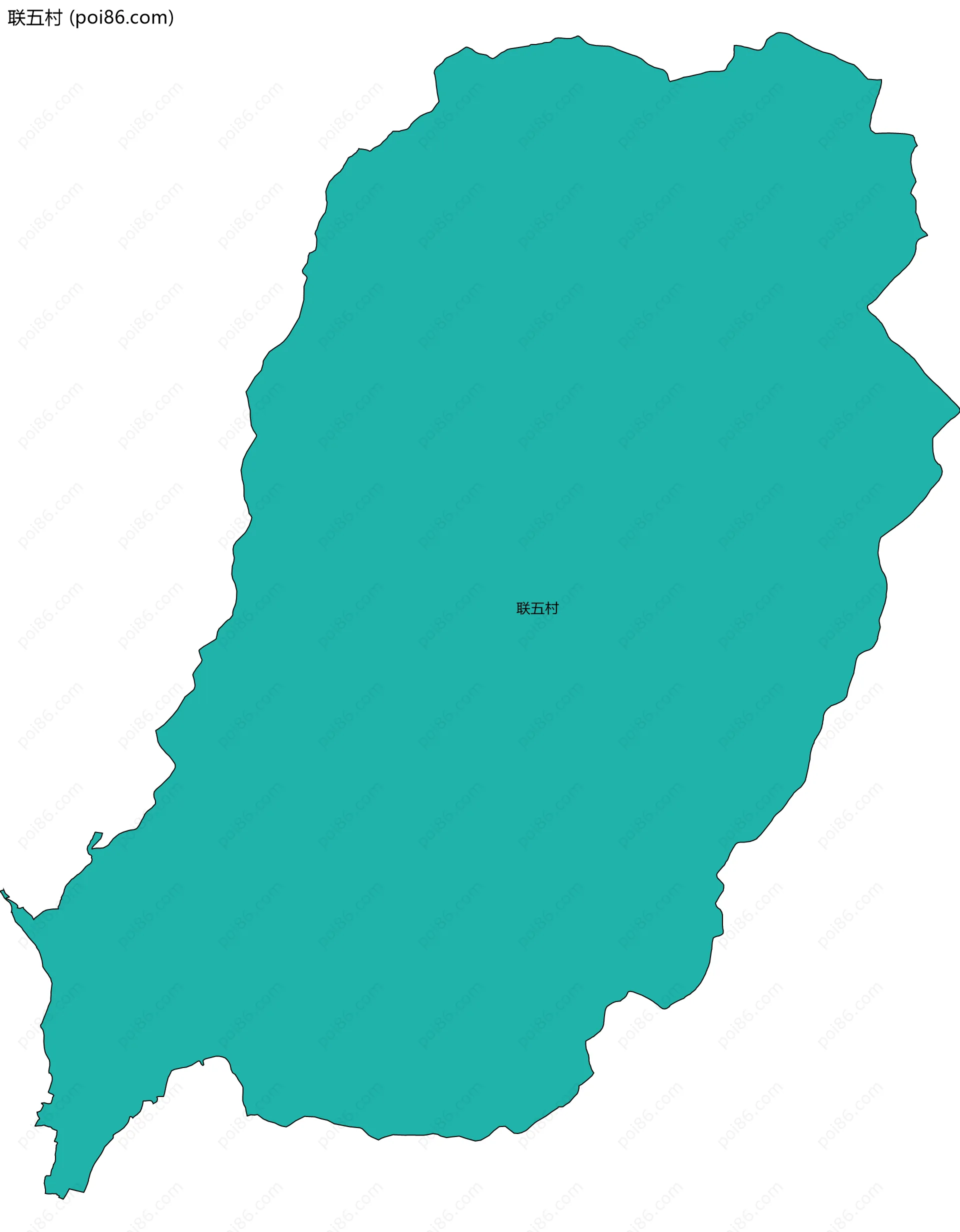 联五村边界地图