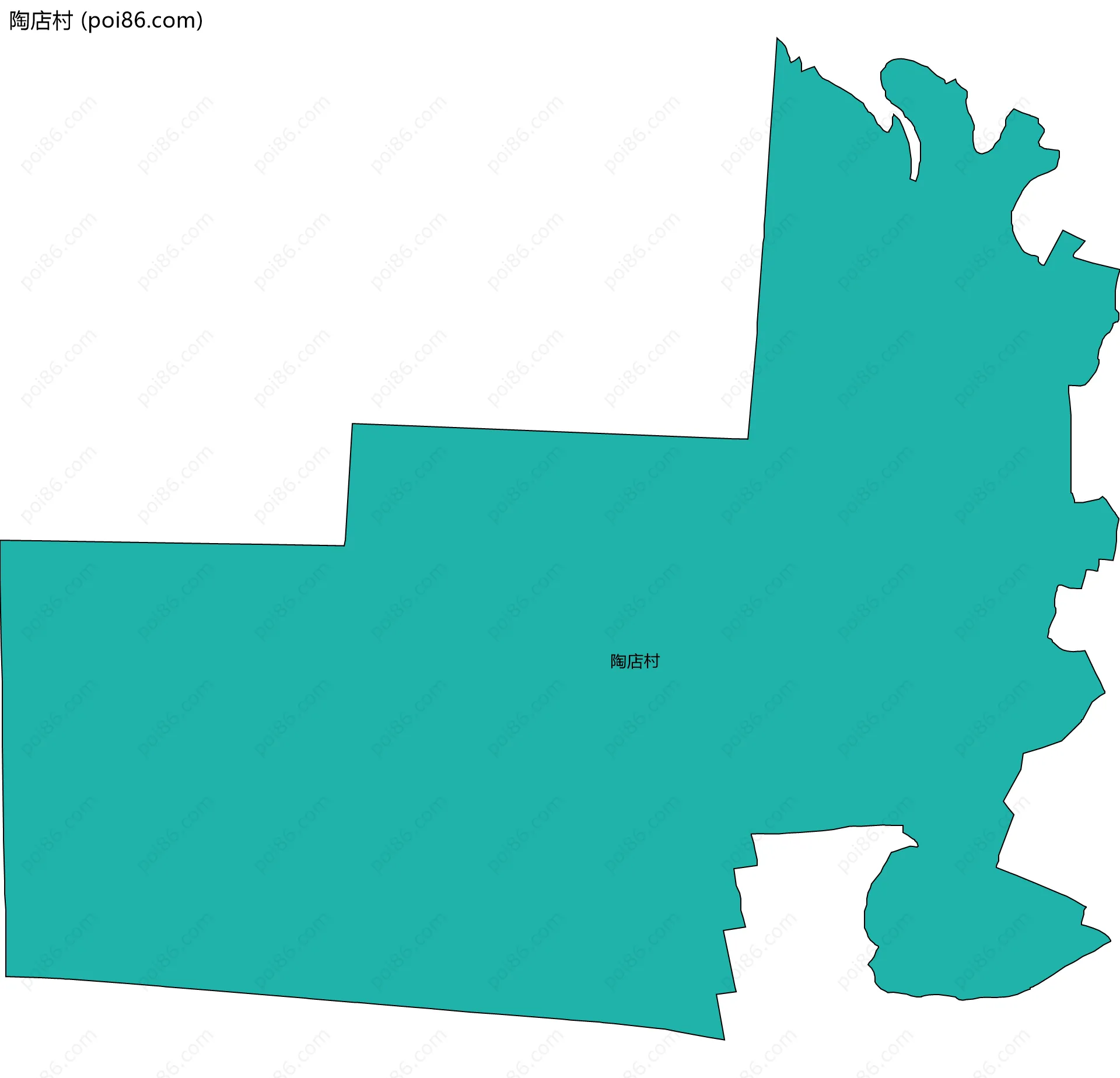 陶店村边界地图