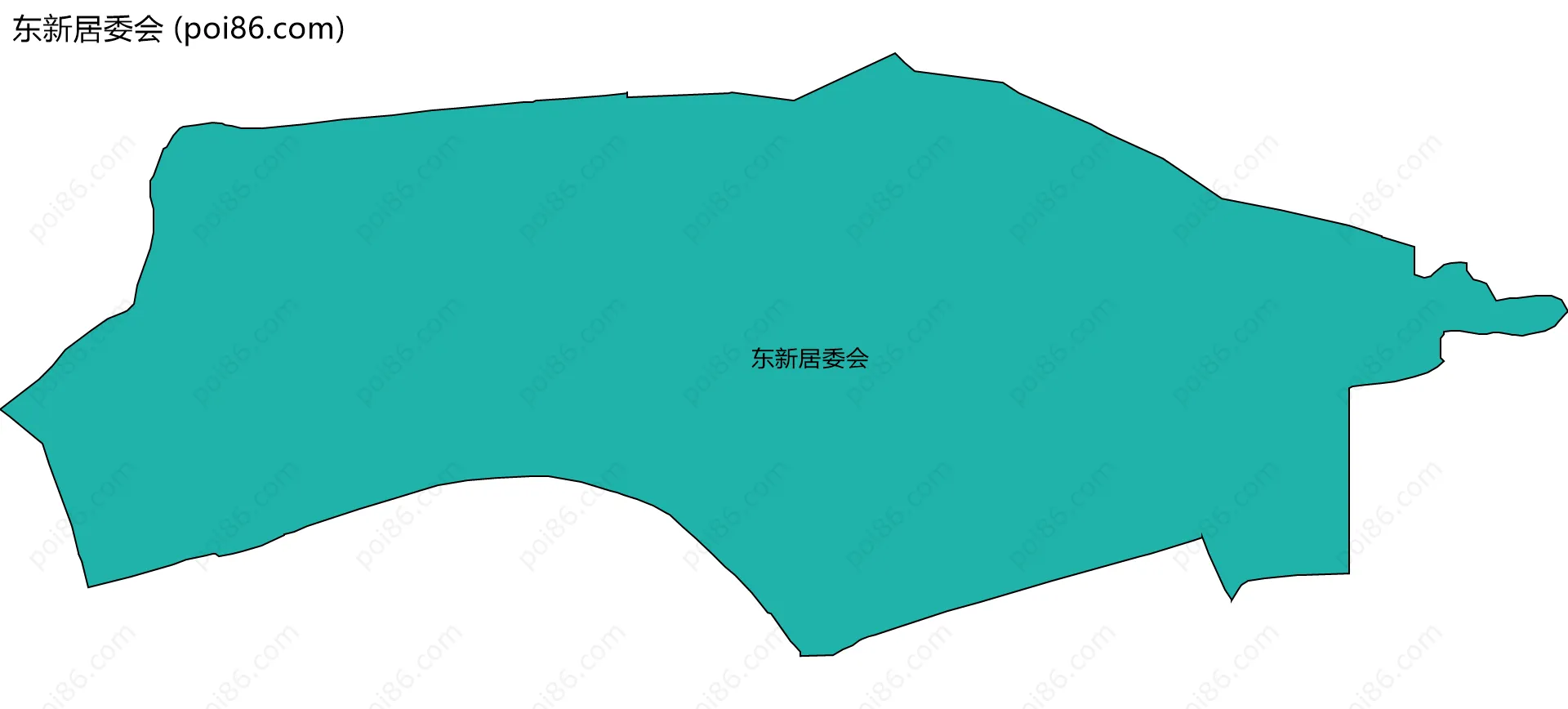 东新居委会边界地图