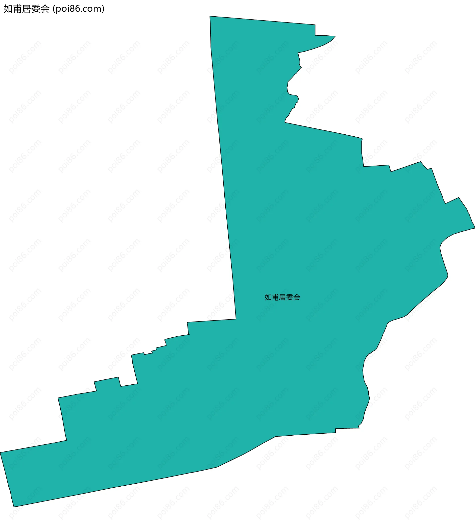 如甫居委会边界地图