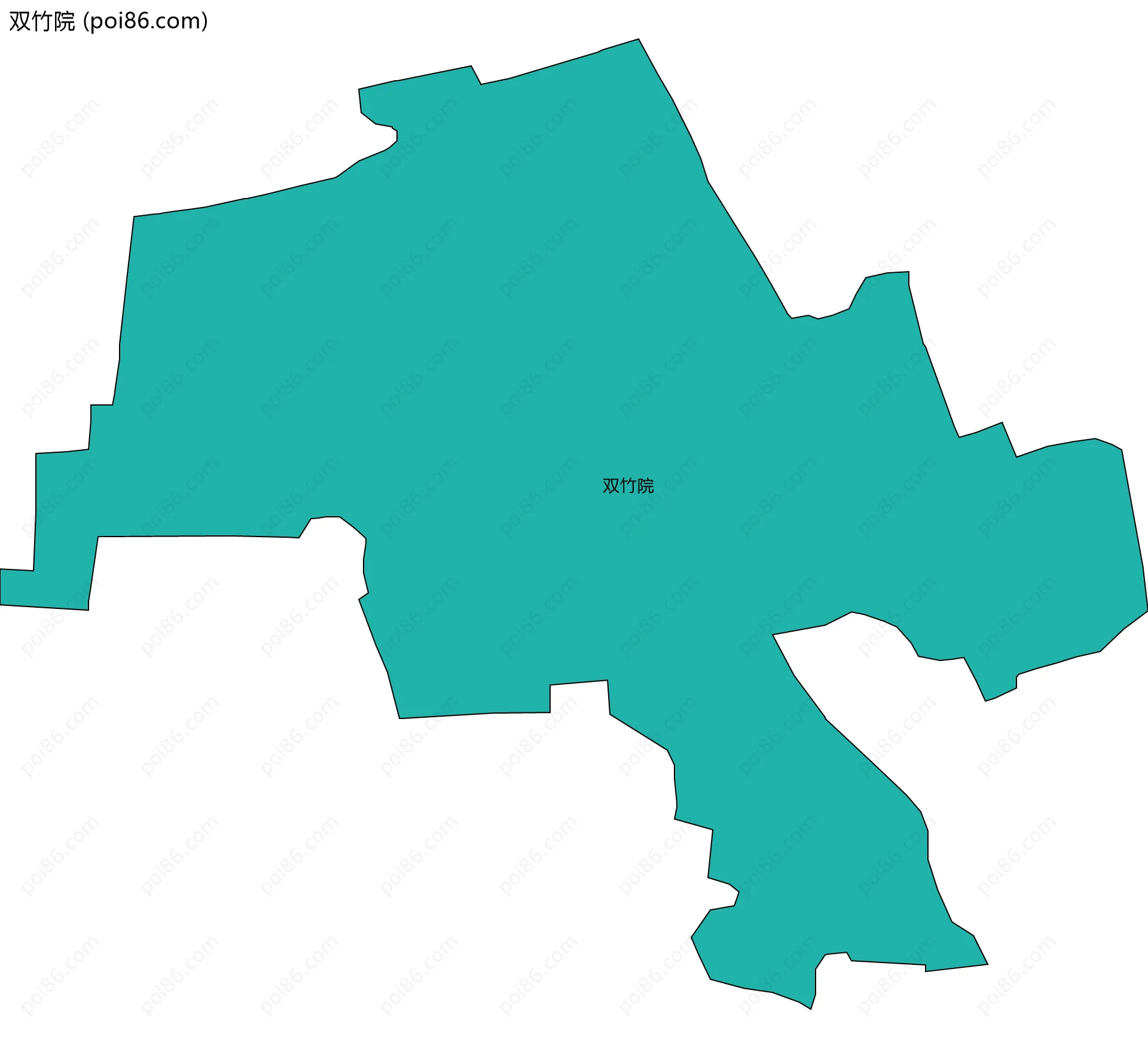 双竹院边界地图