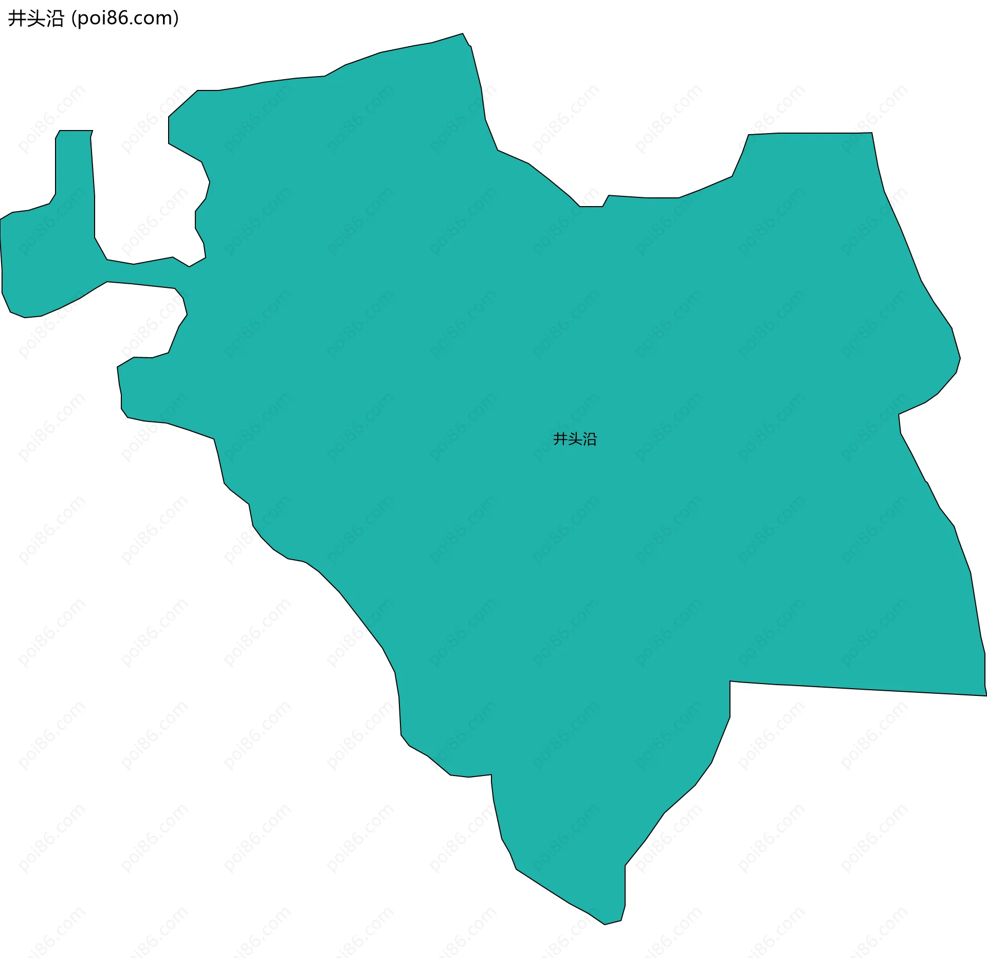 井头沿边界地图