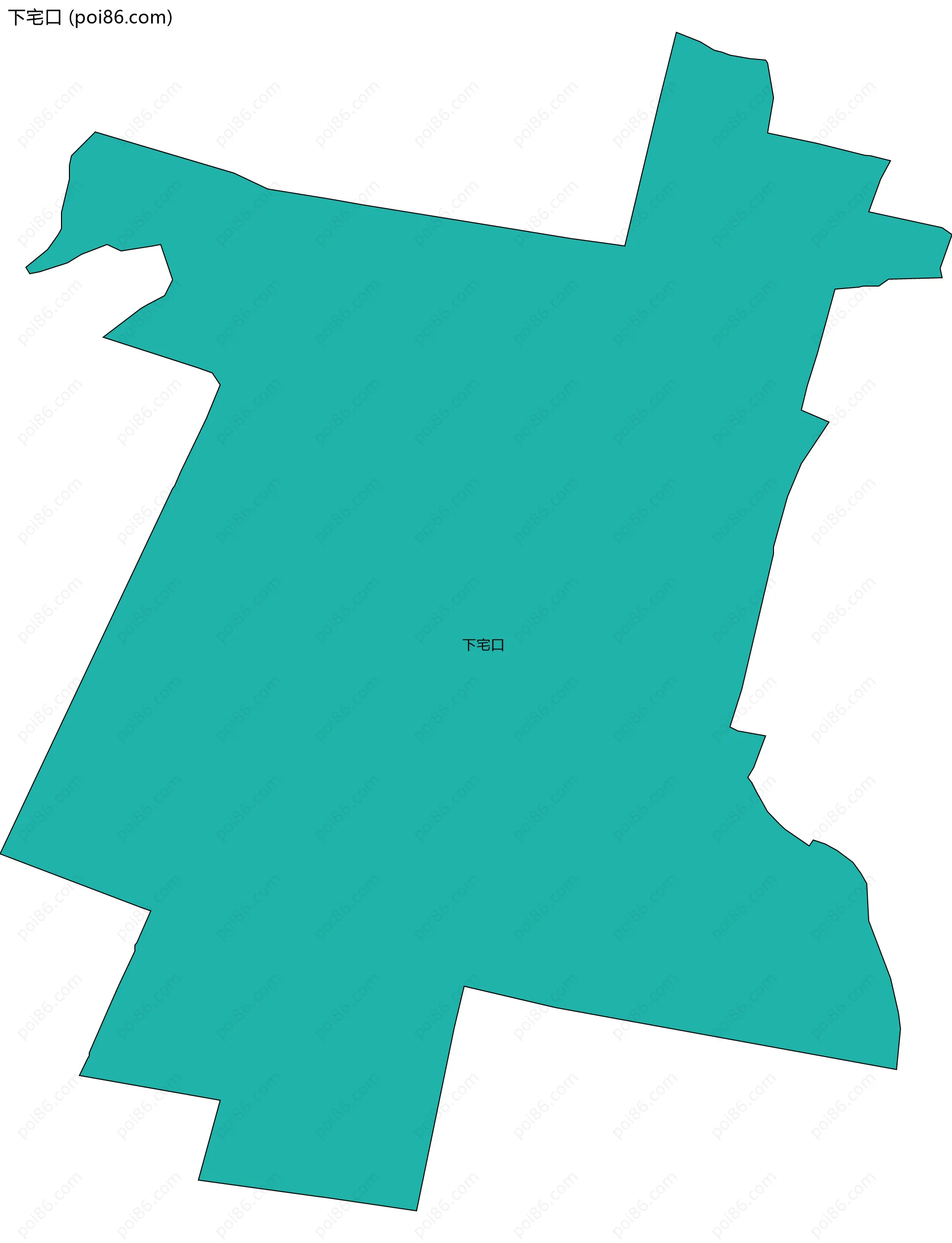 下宅口边界地图