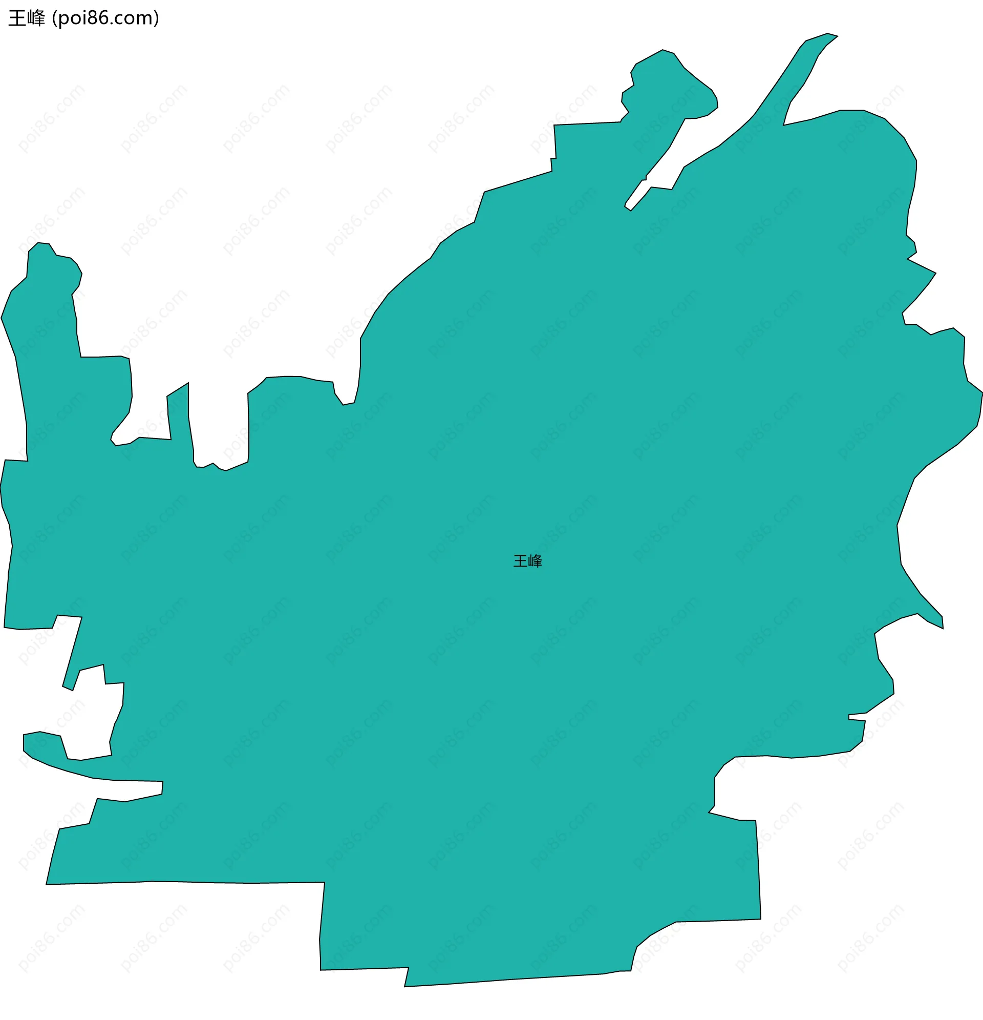 王峰边界地图