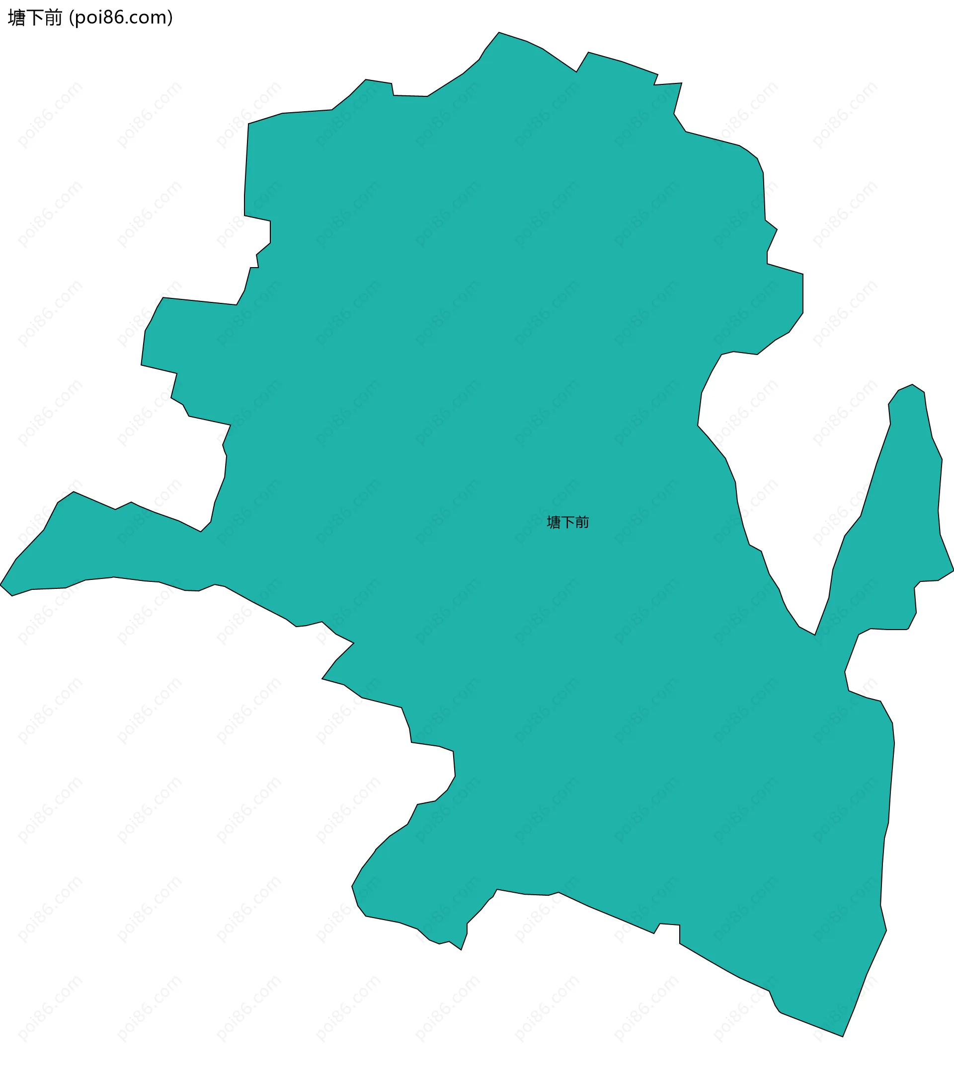 塘下前边界地图