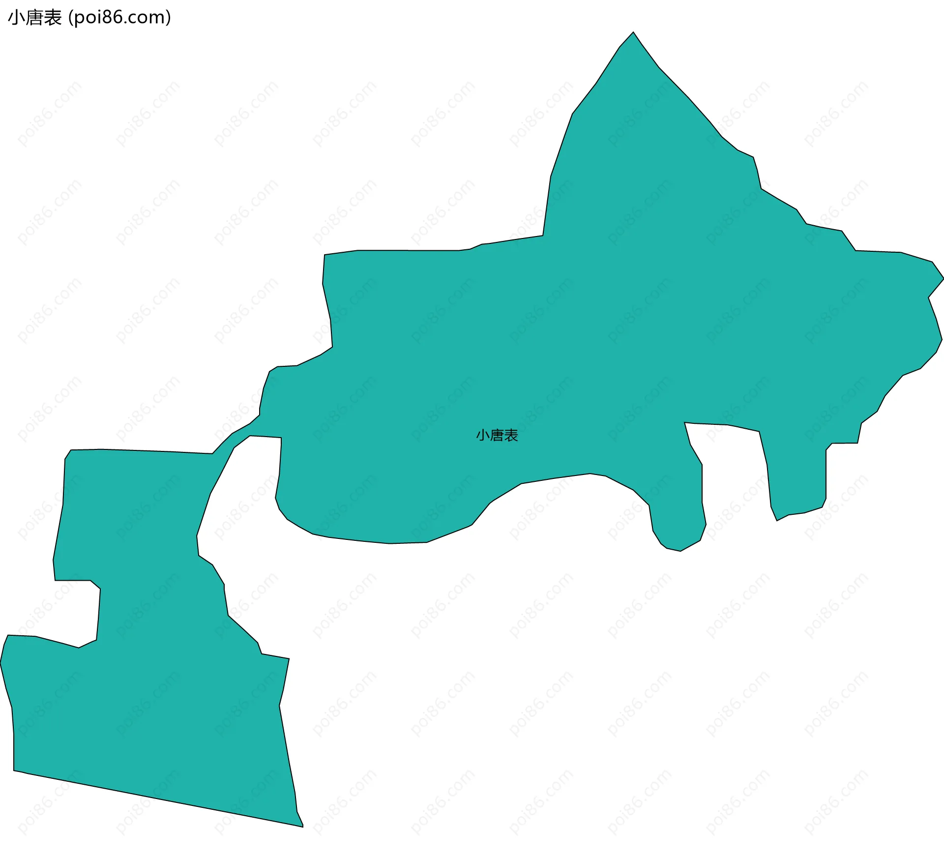 小唐表边界地图