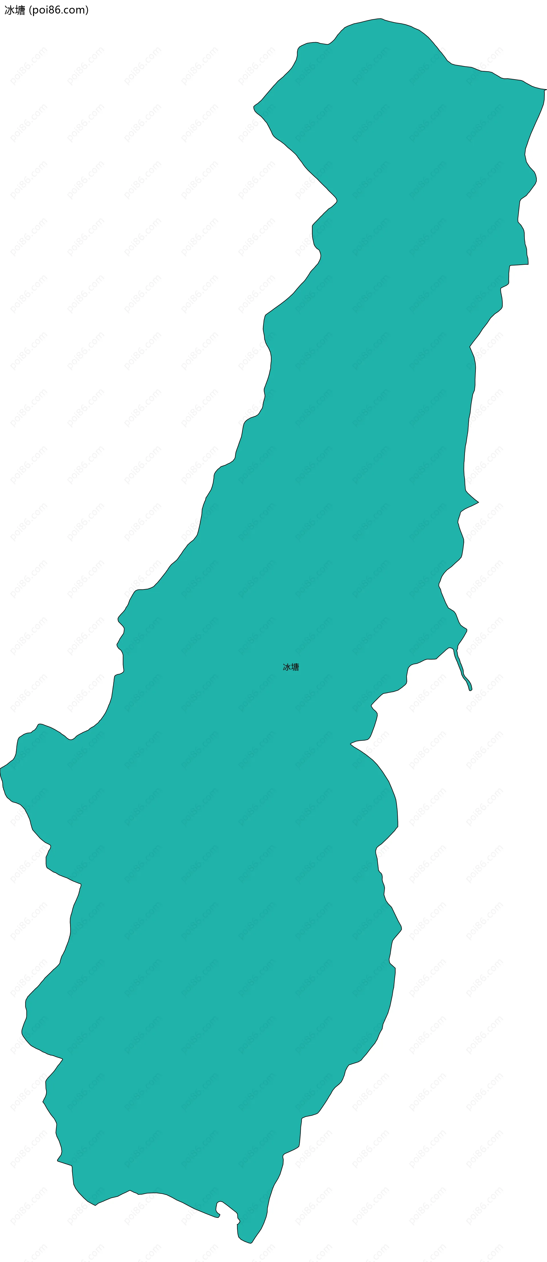 冰塘边界地图