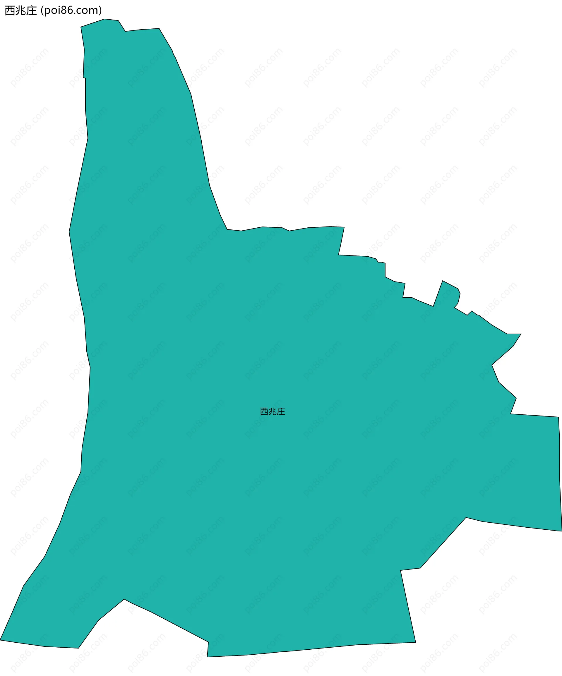 西兆庄边界地图