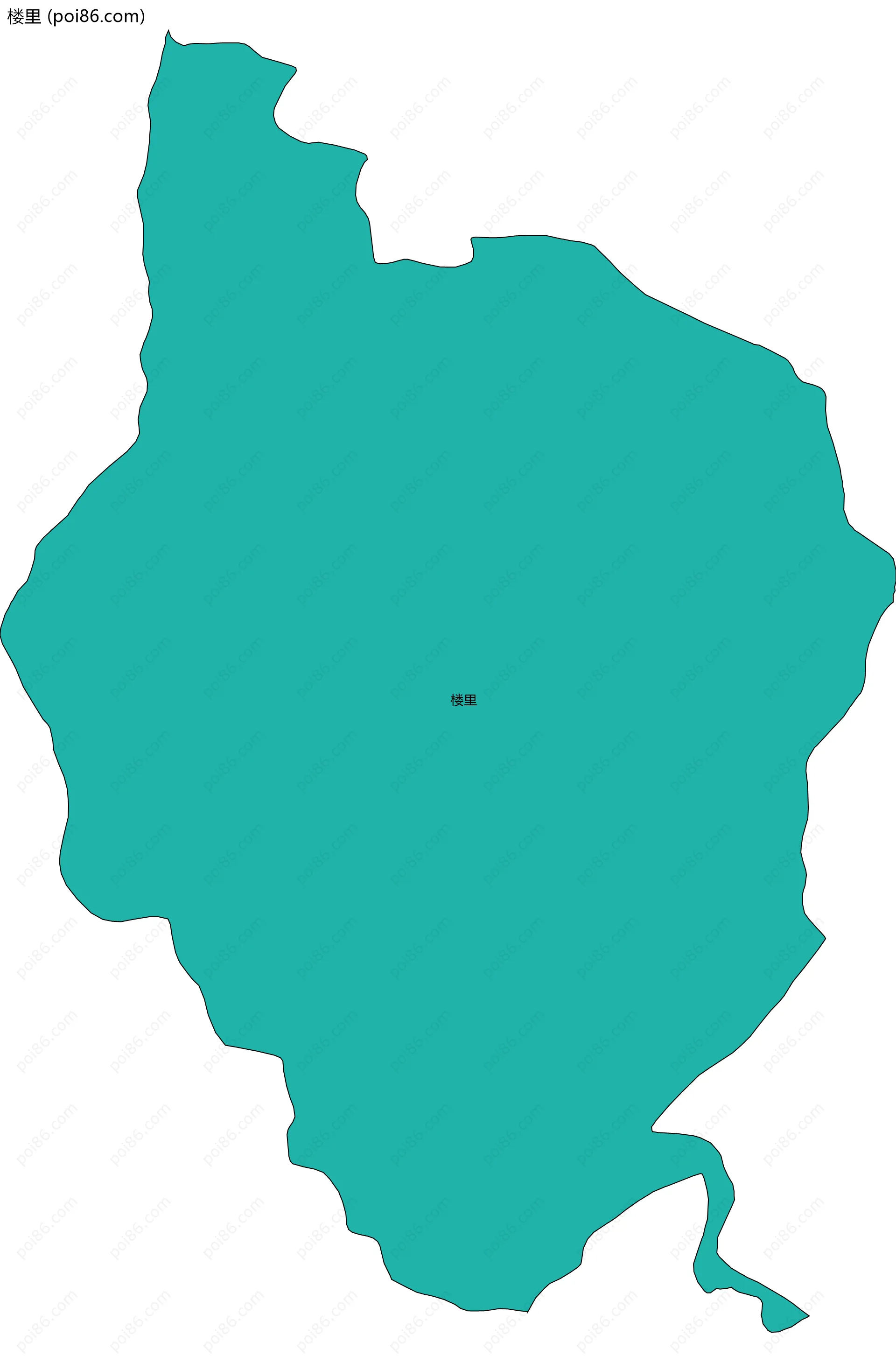 楼里边界地图