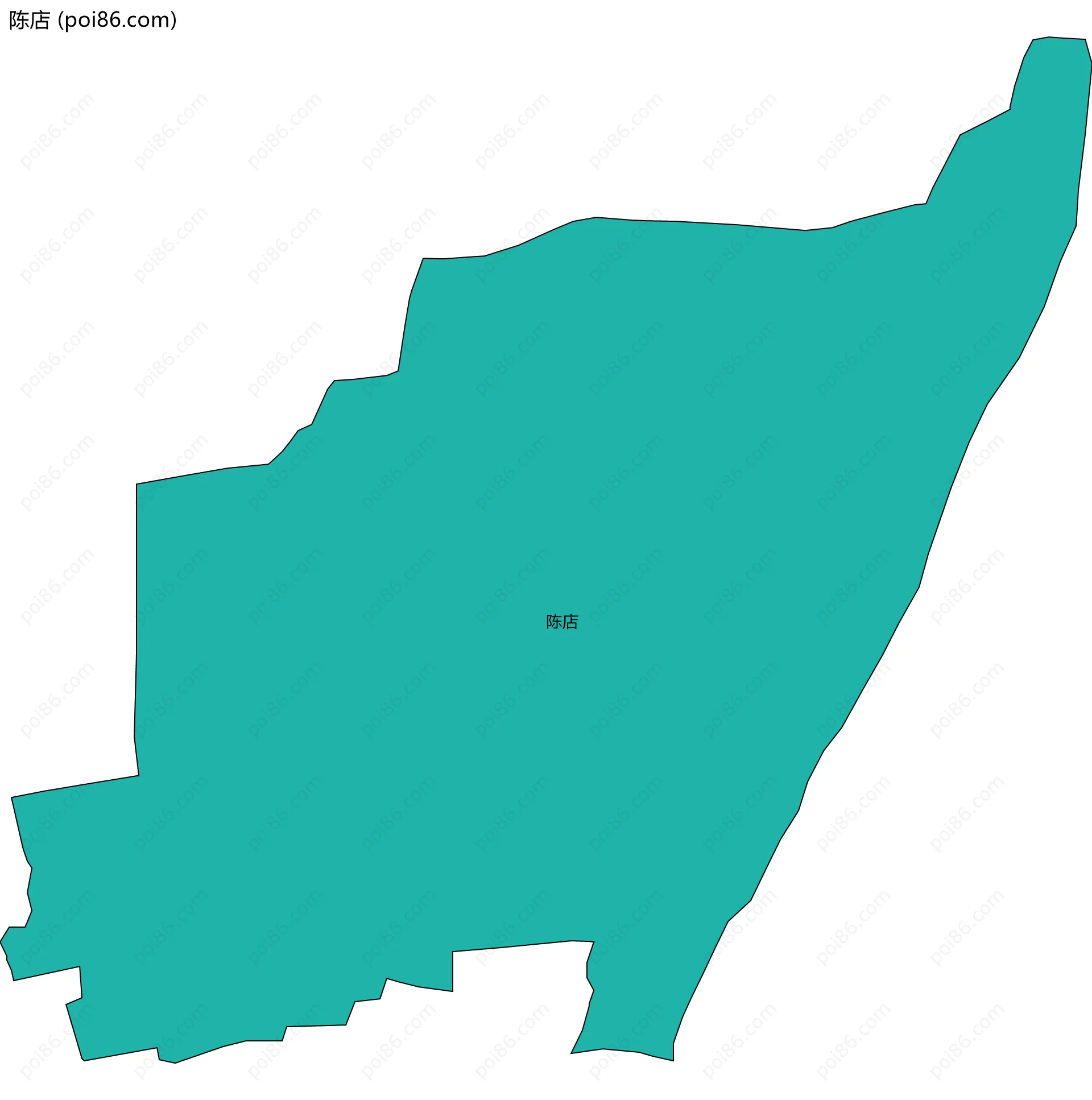 陈店边界地图
