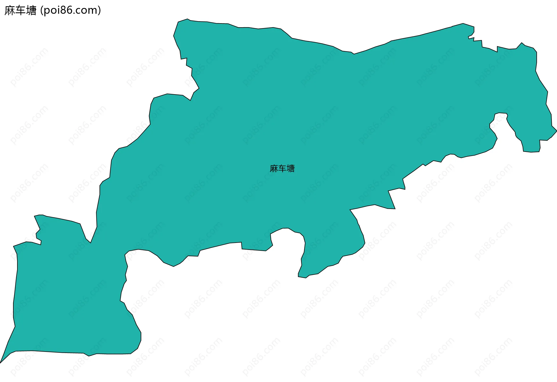 麻车塘边界地图