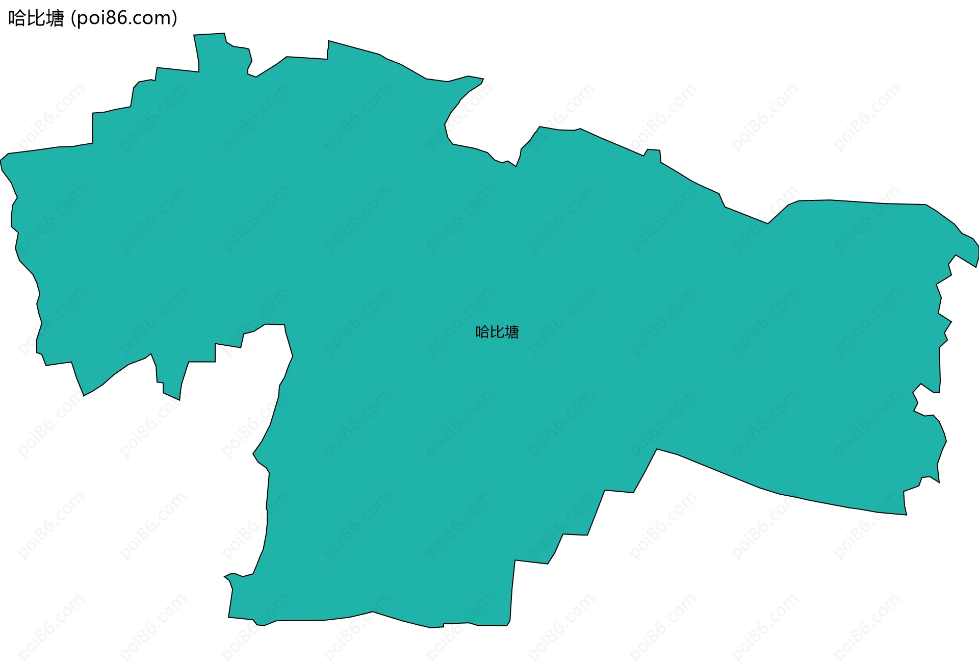 哈比塘边界地图