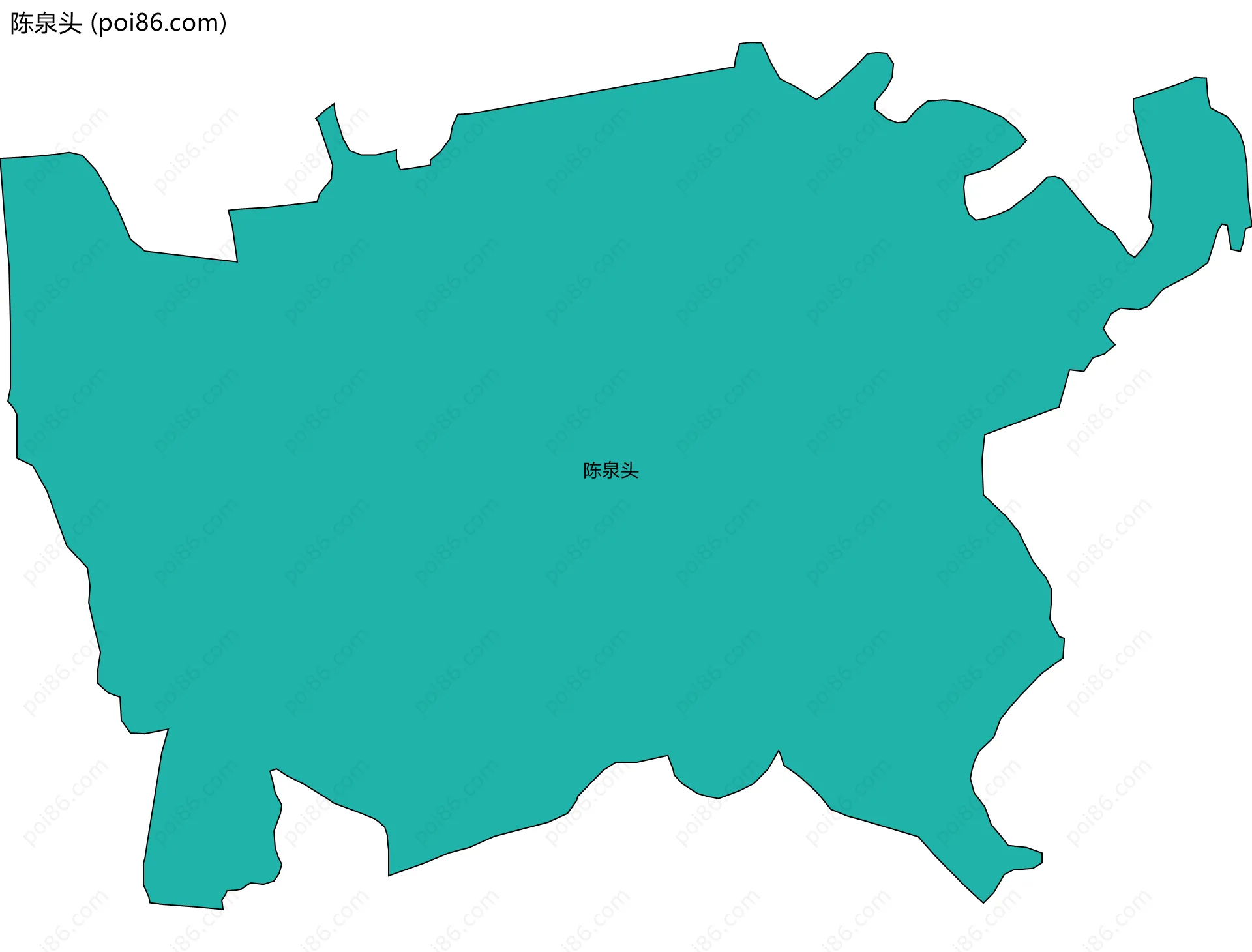 陈泉头边界地图