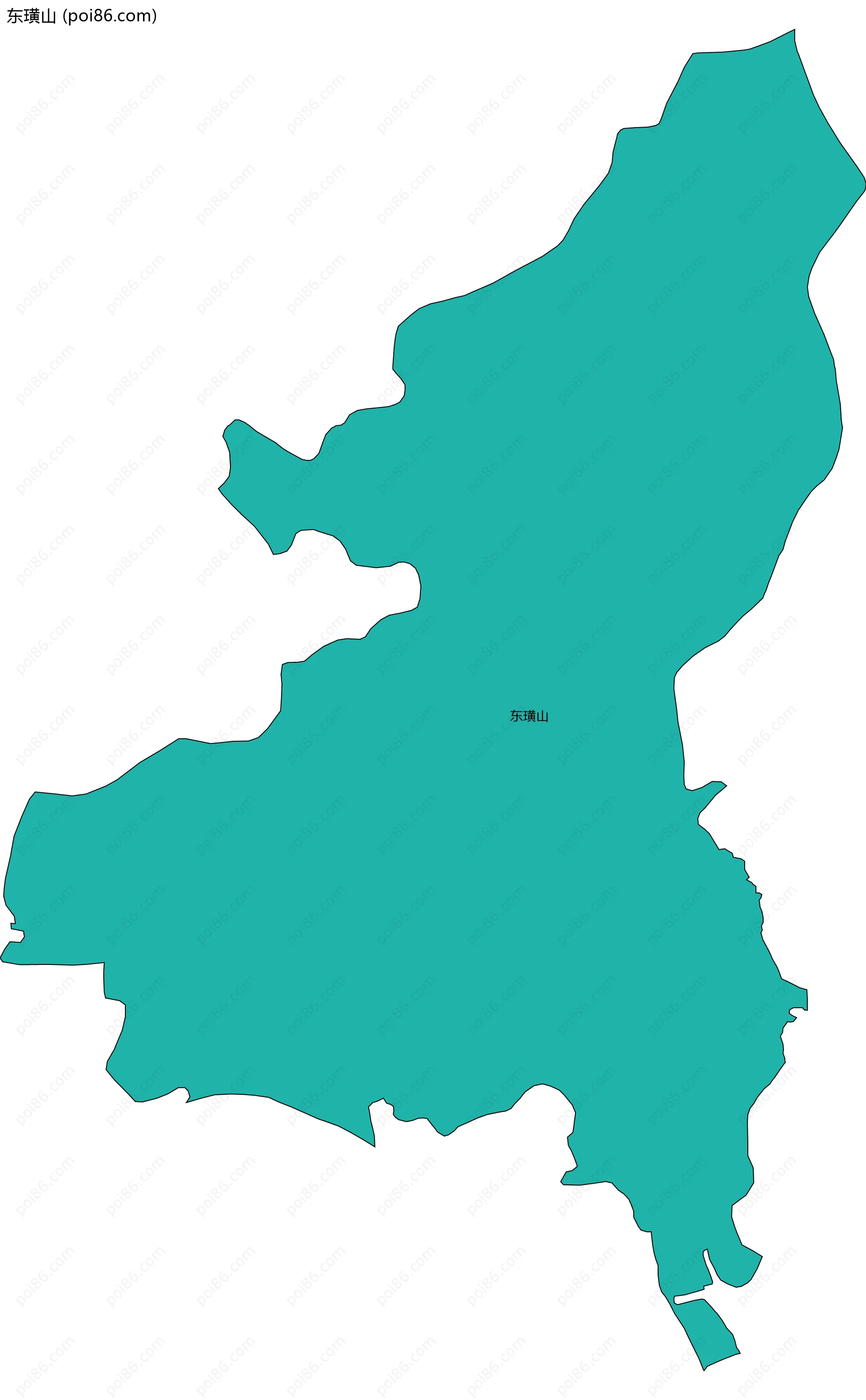 东璜山边界地图