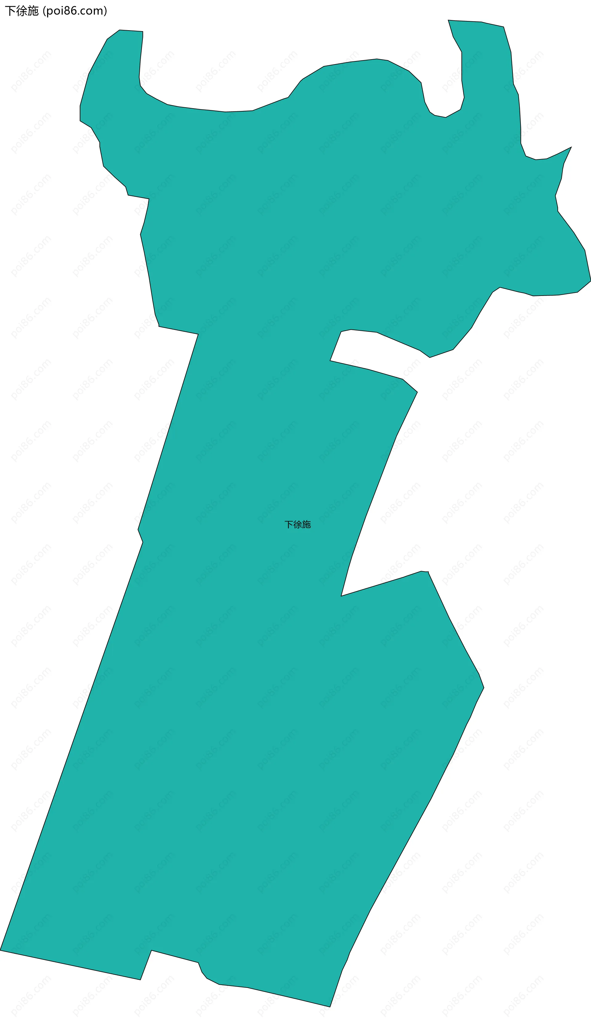 下徐施边界地图