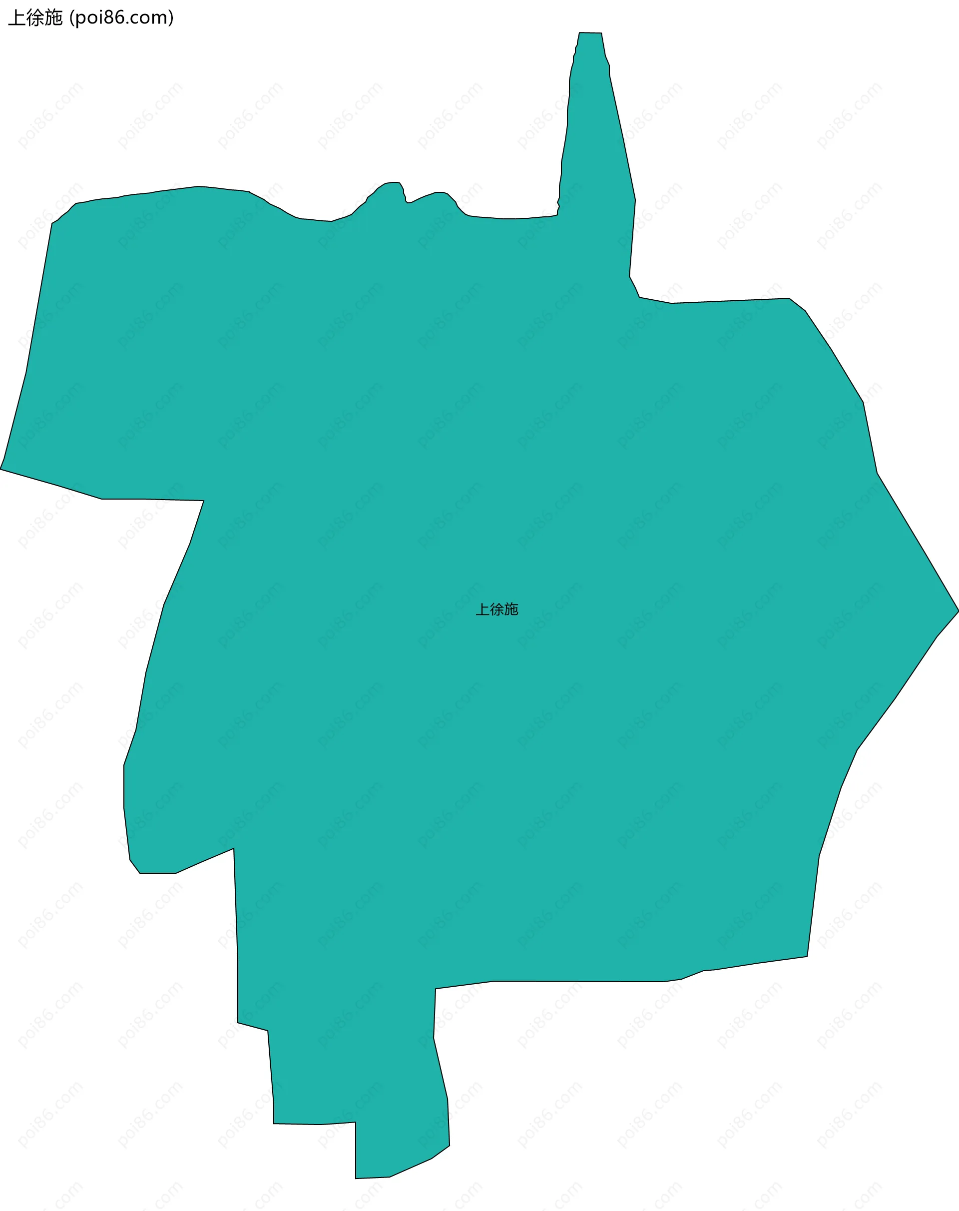 上徐施边界地图