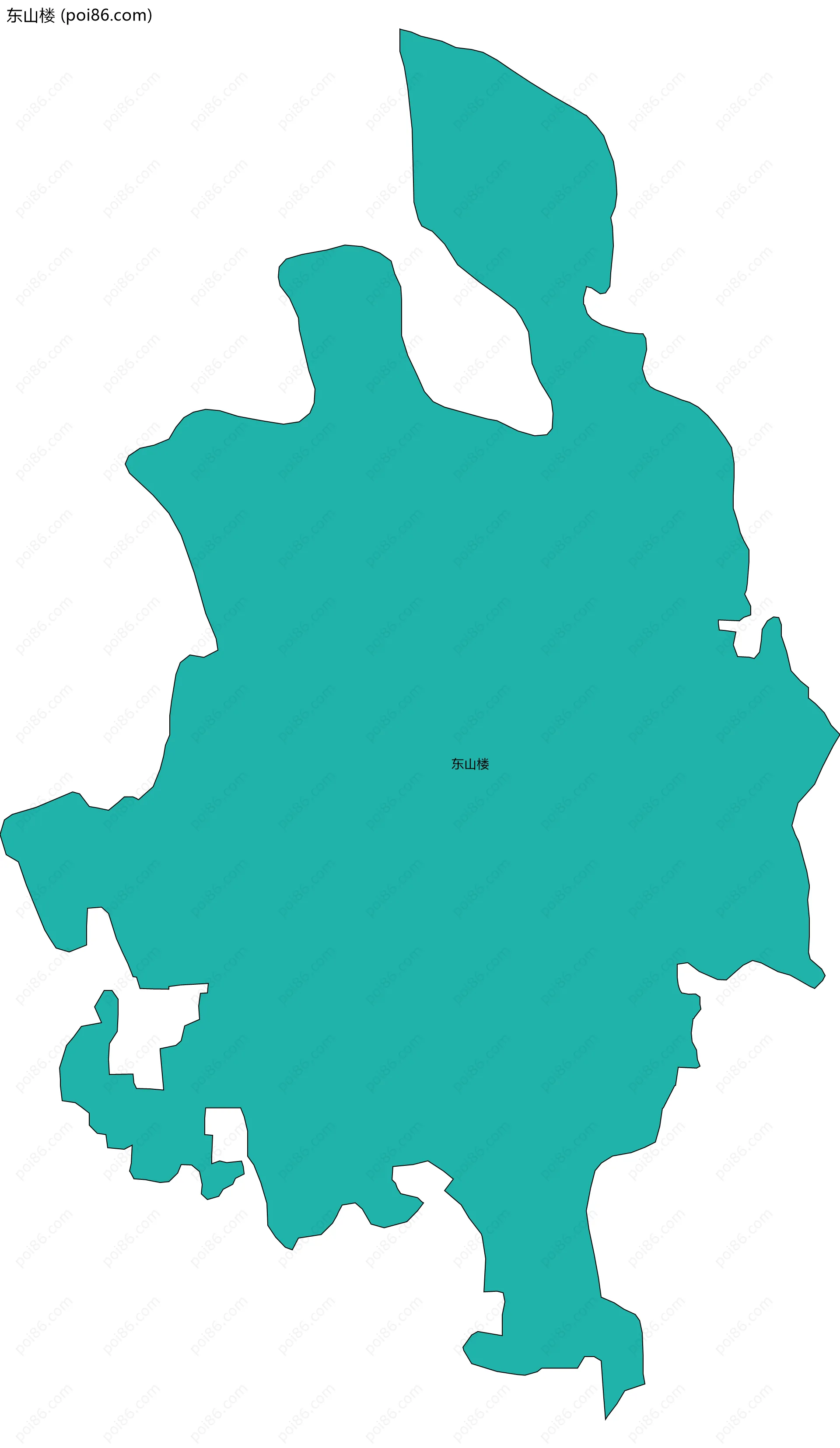 东山楼边界地图