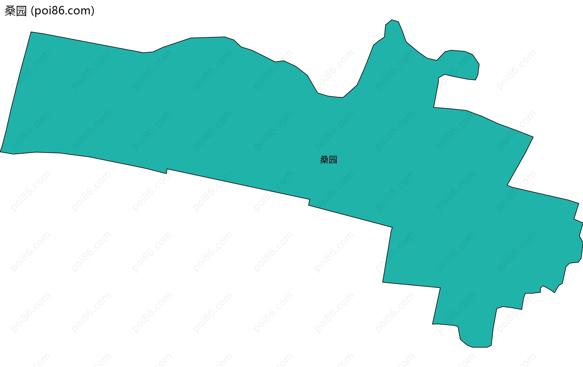 桑园边界地图