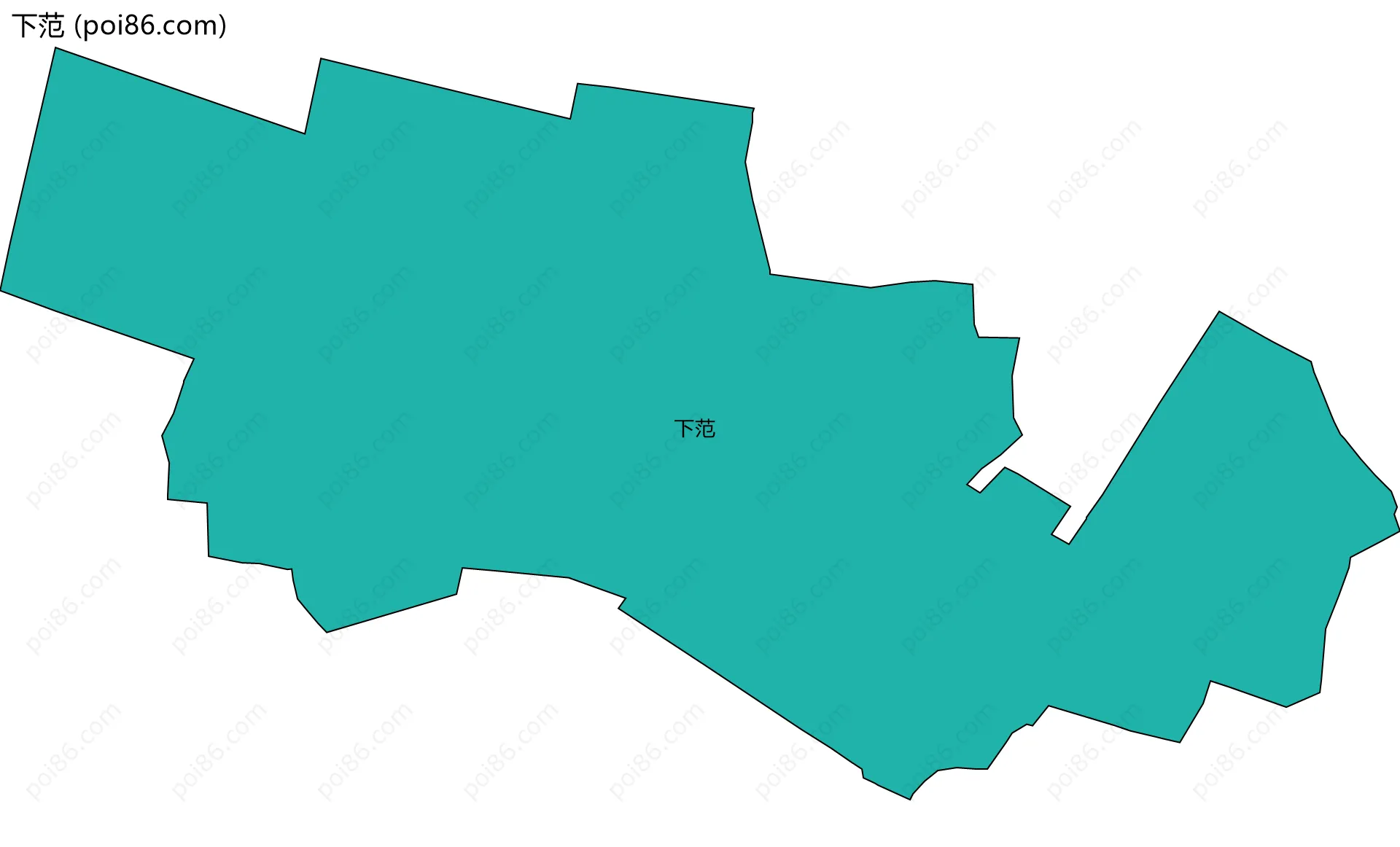 下范边界地图