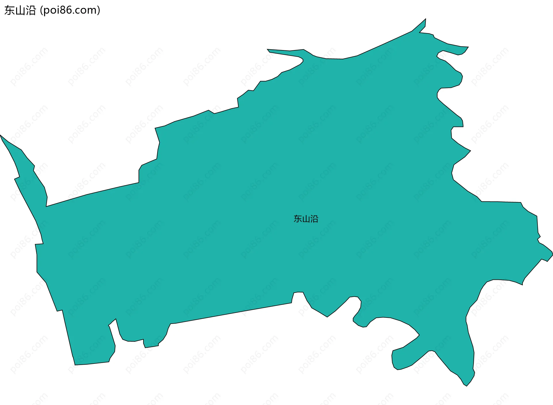 东山沿边界地图