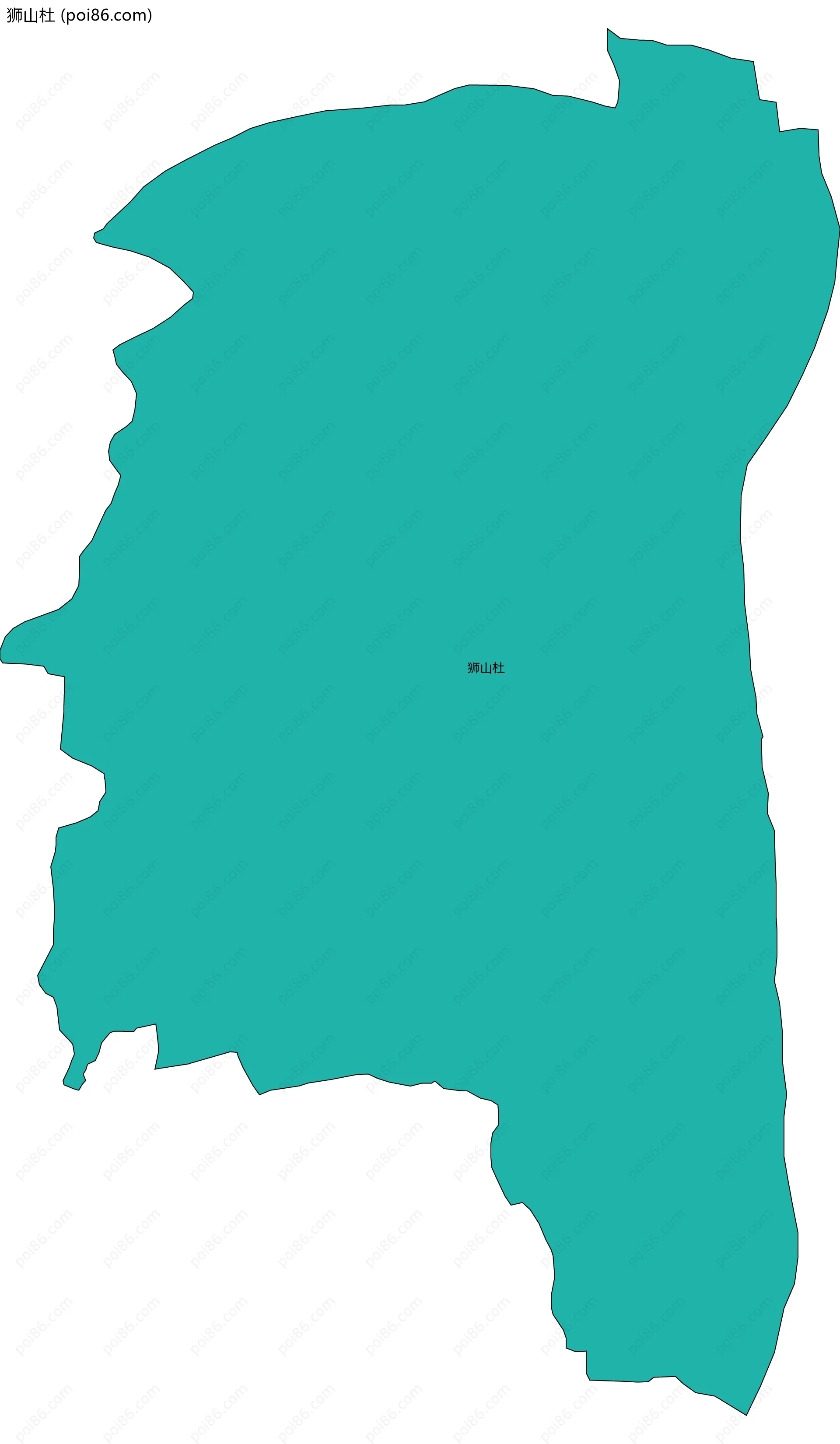 狮山杜边界地图