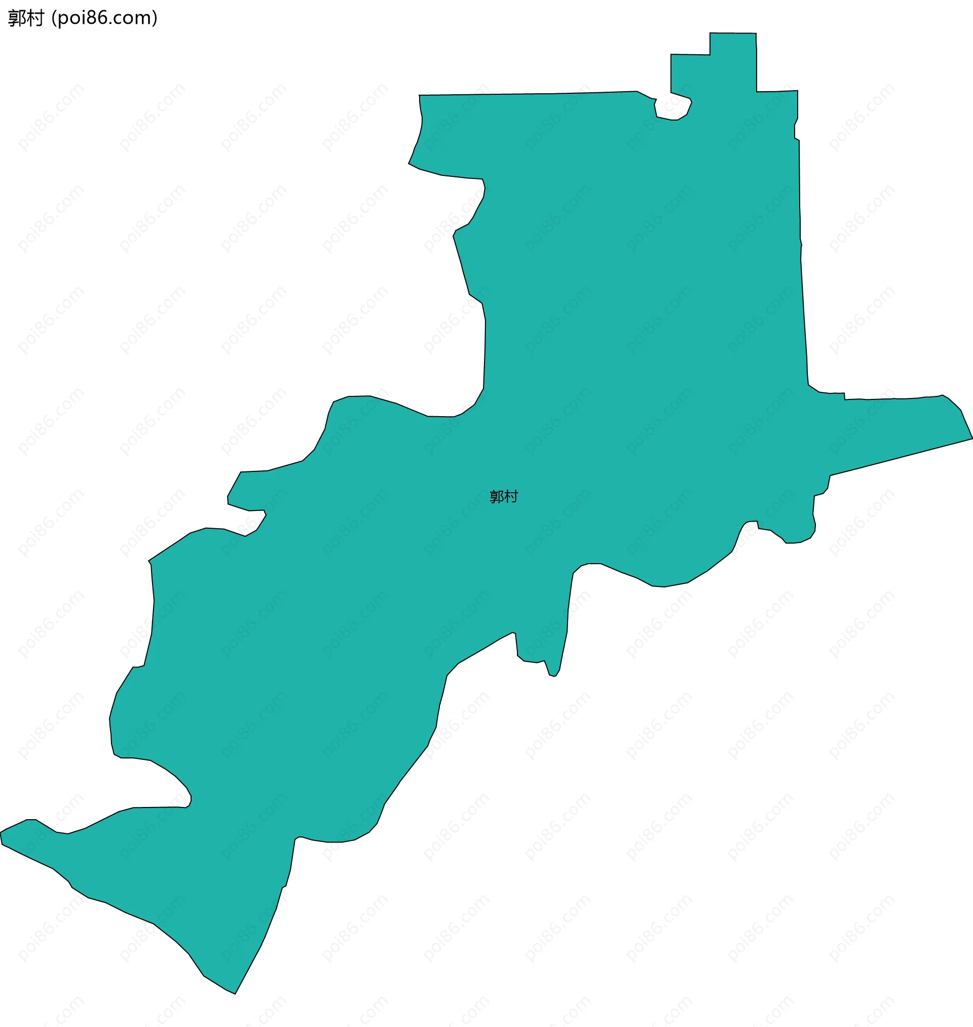 郭村边界地图