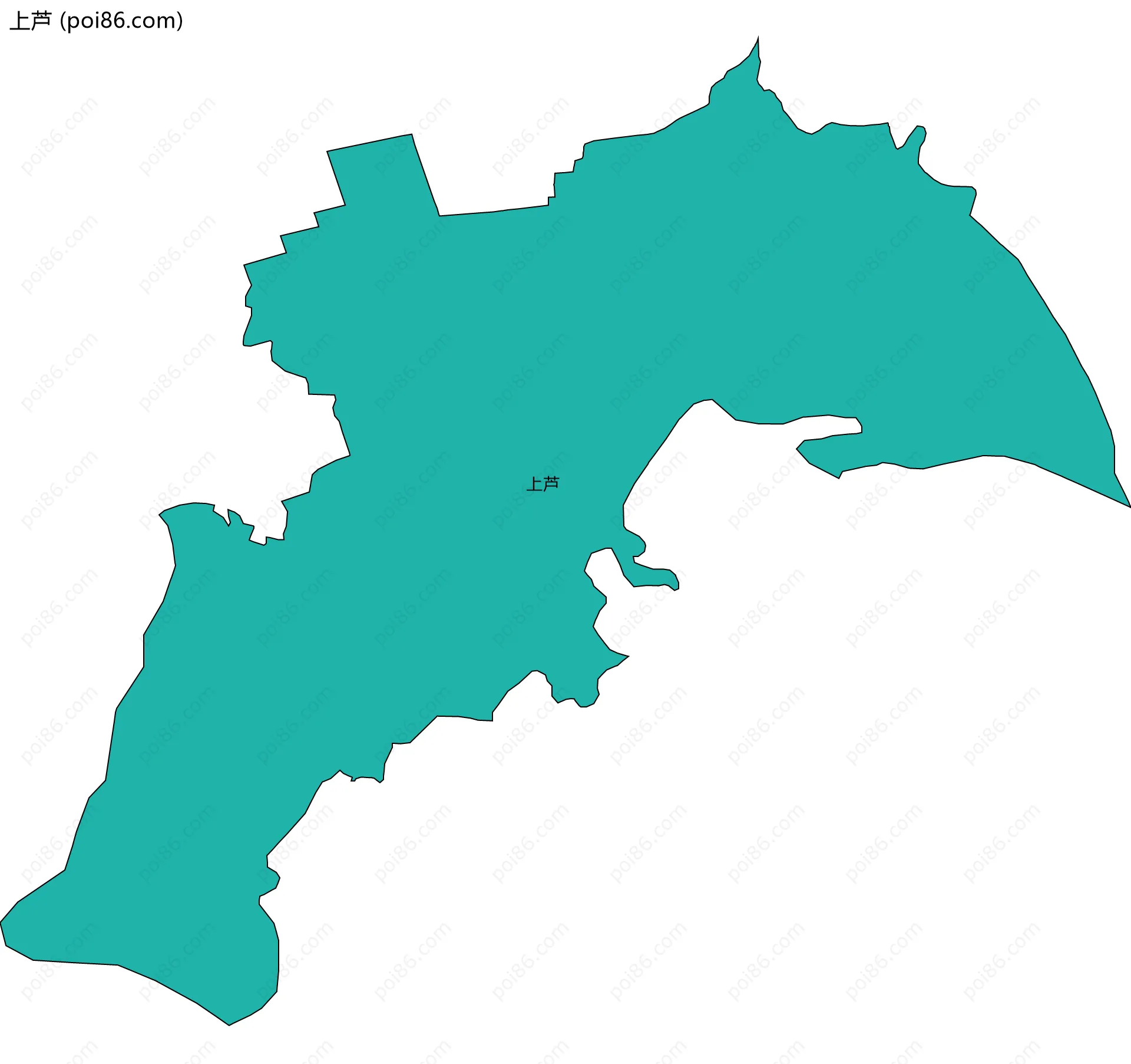 上芦边界地图