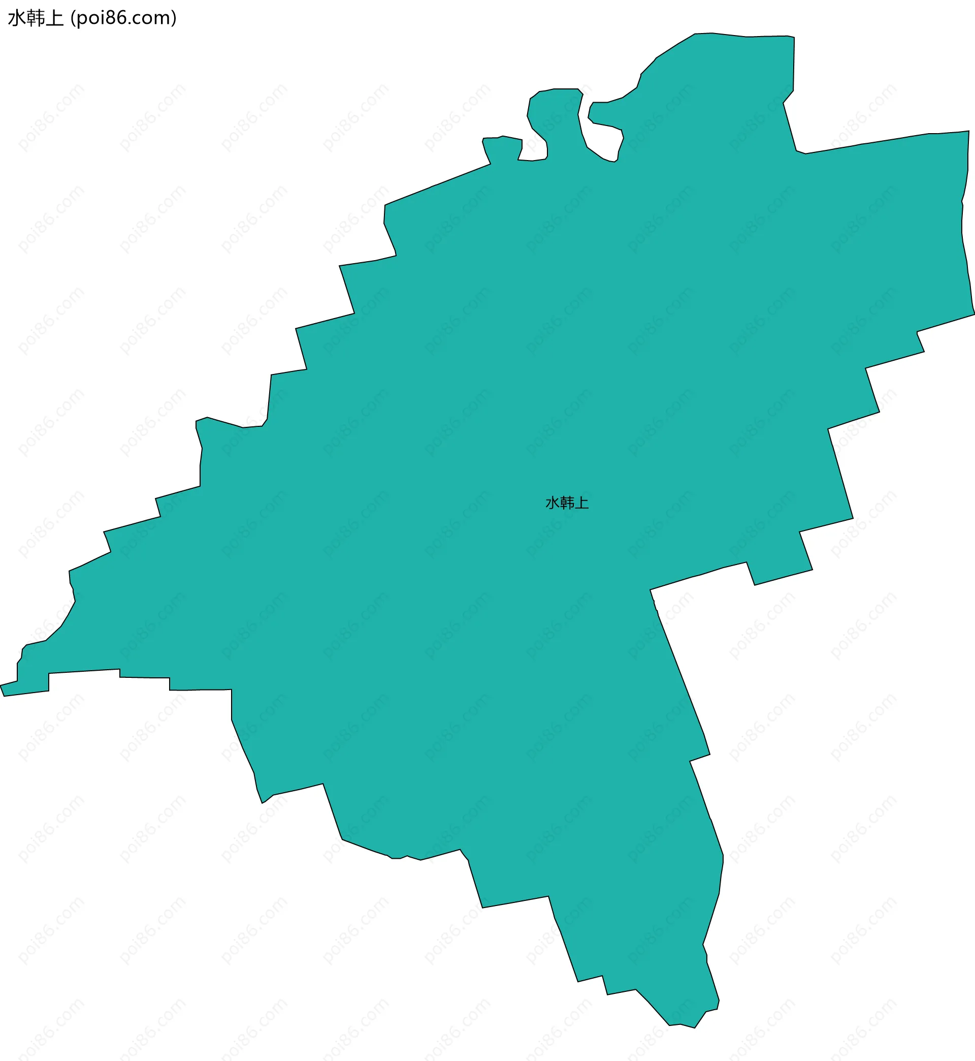 水韩上边界地图