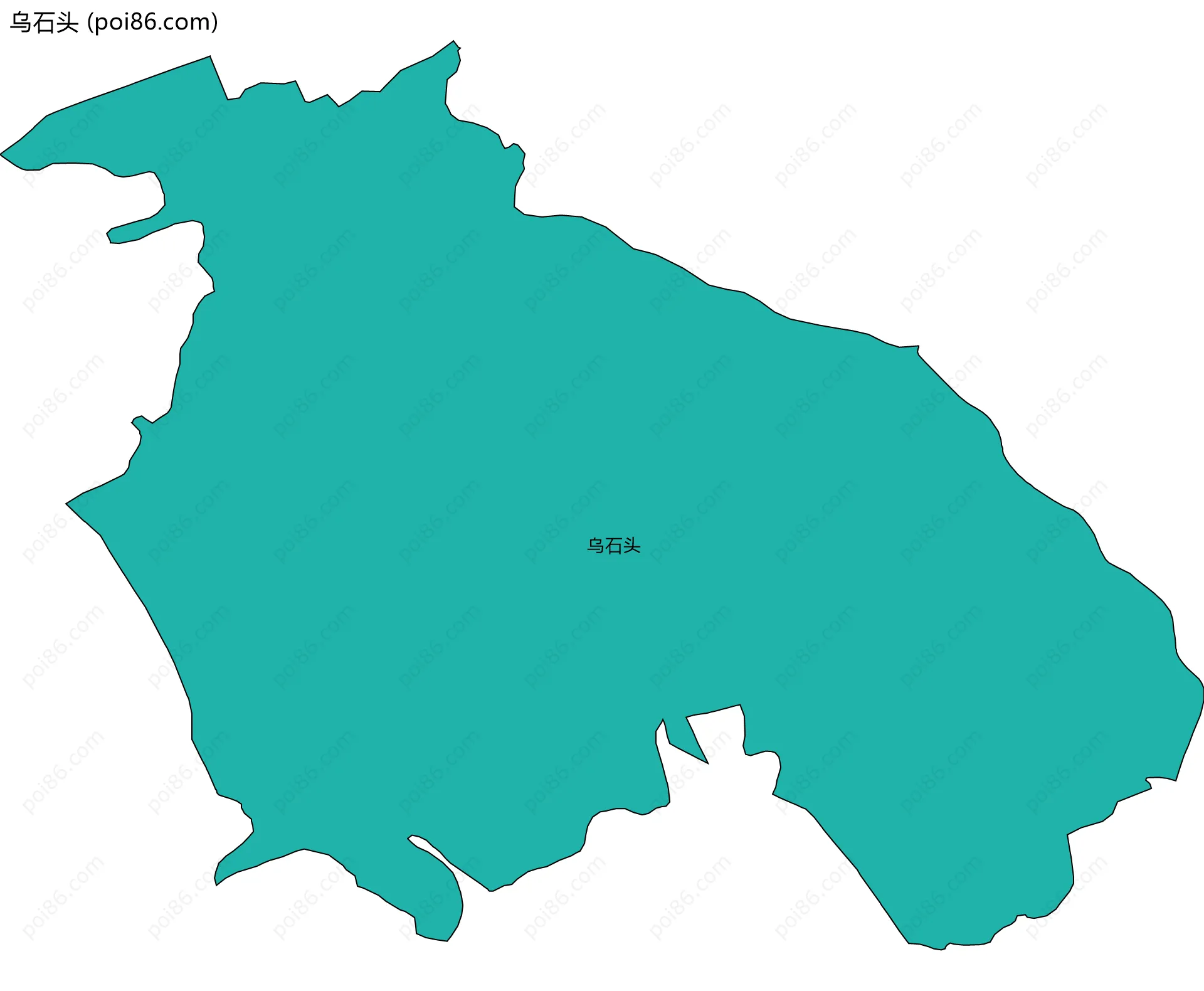 乌石头边界地图