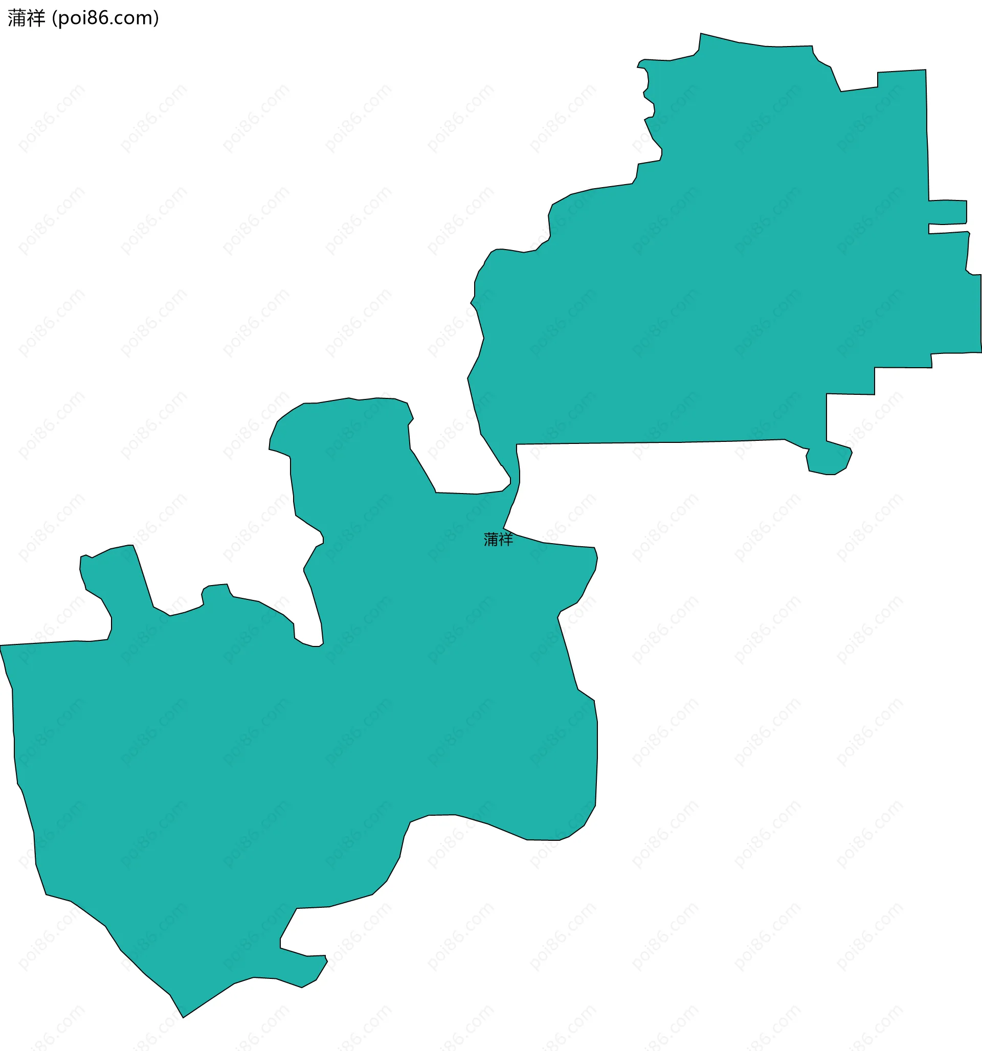 蒲祥边界地图