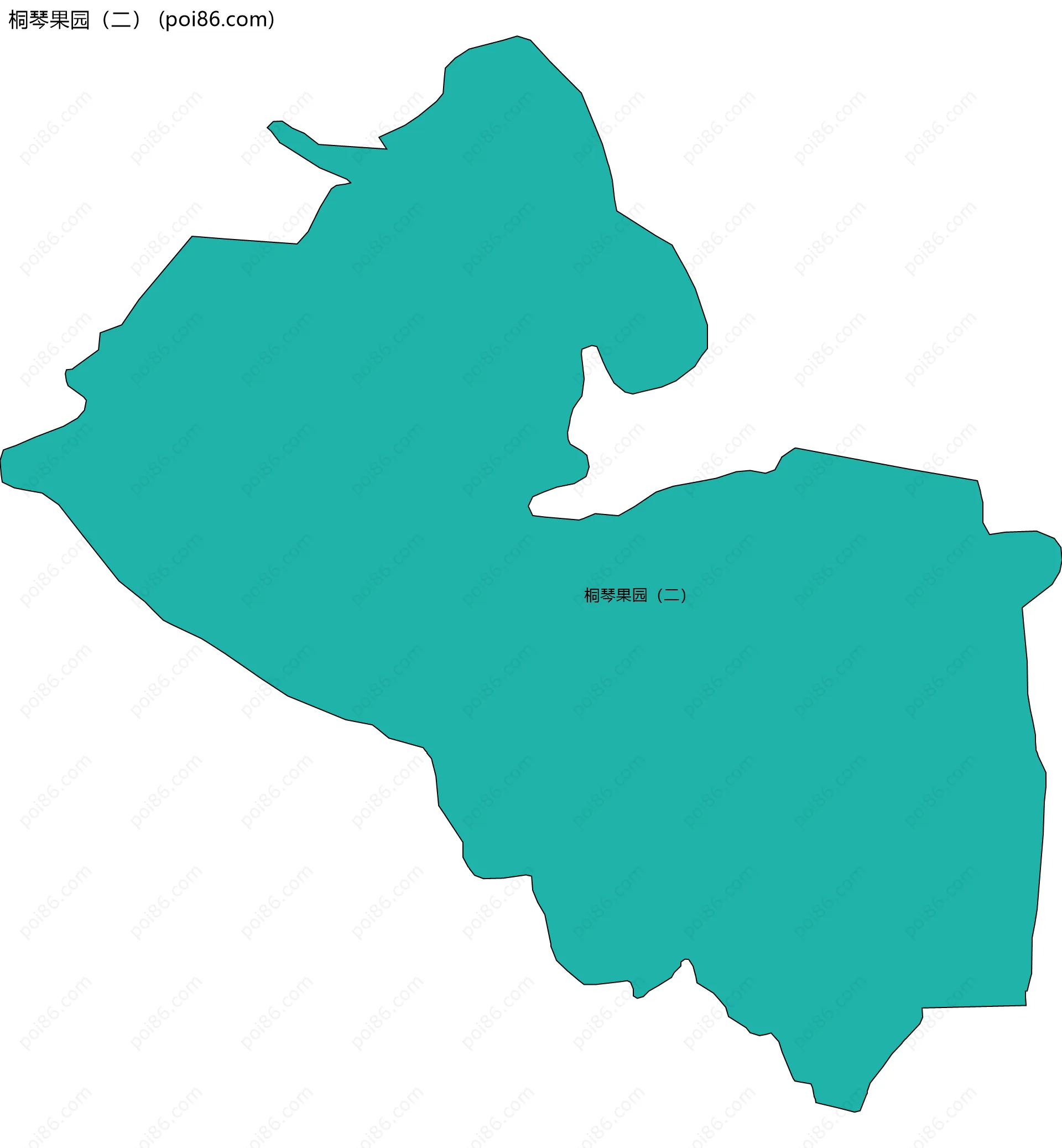 桐琴果园（二）边界地图