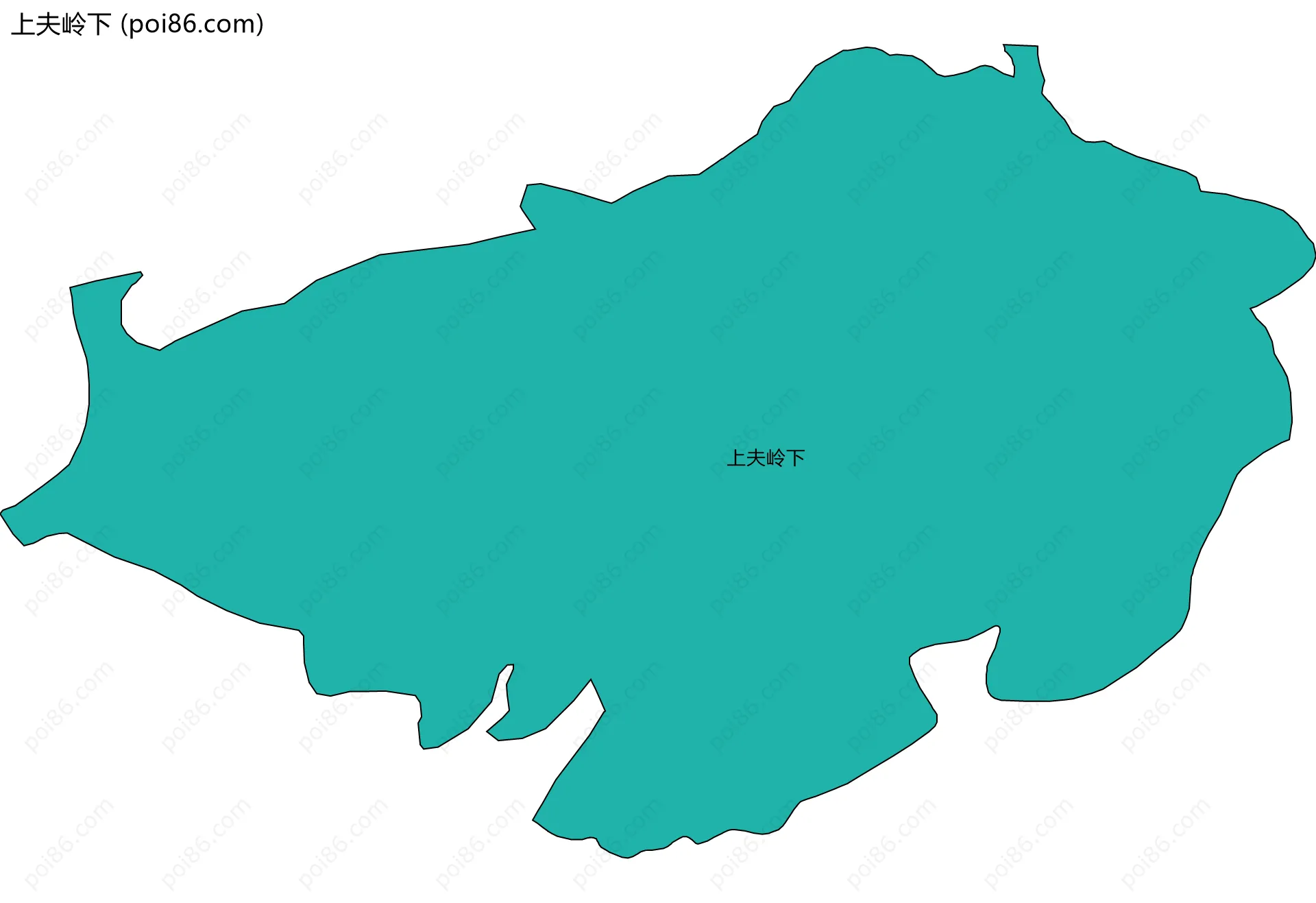 上夫岭下边界地图