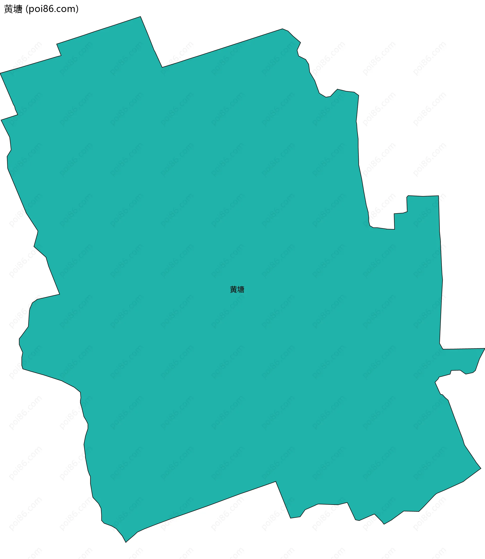 黄塘边界地图