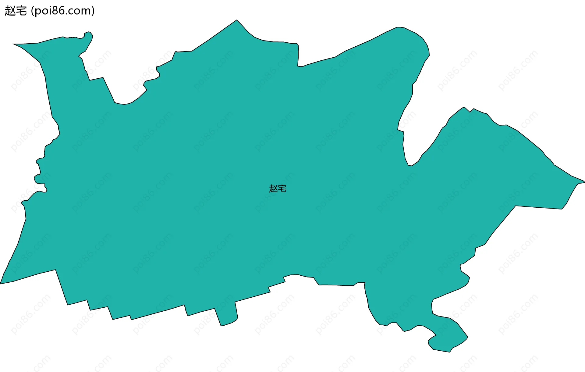赵宅边界地图