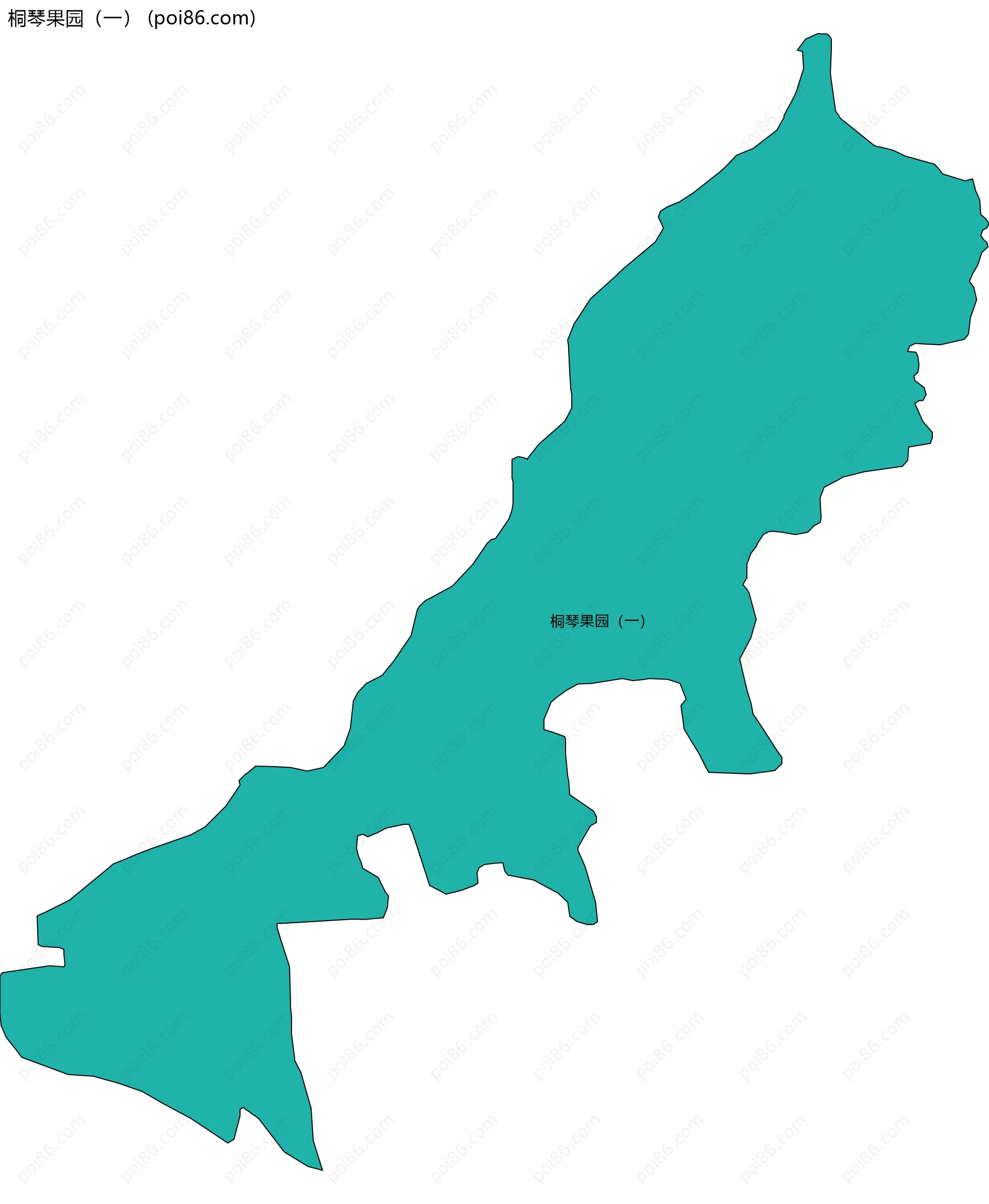 桐琴果园（一）边界地图