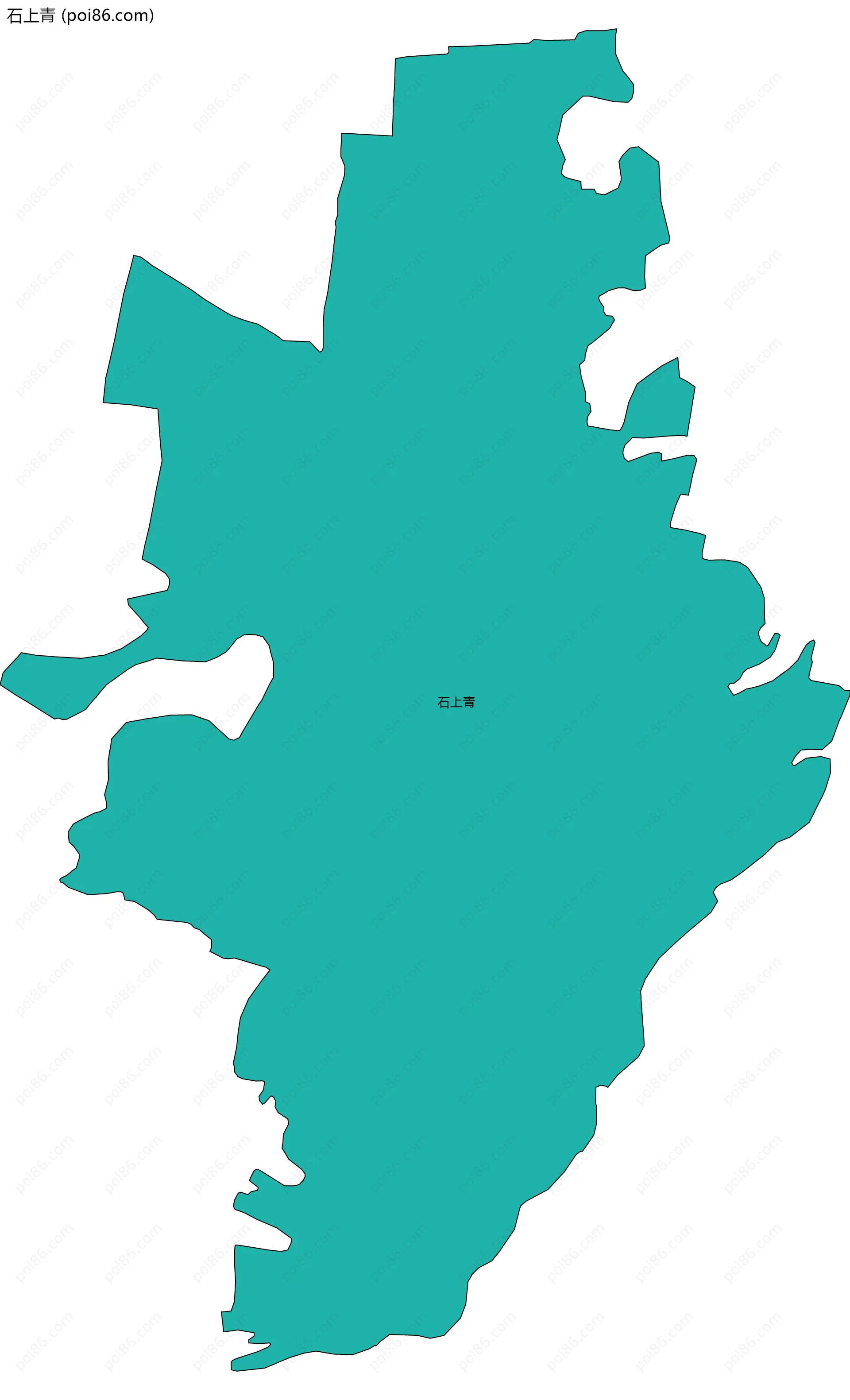 石上青边界地图