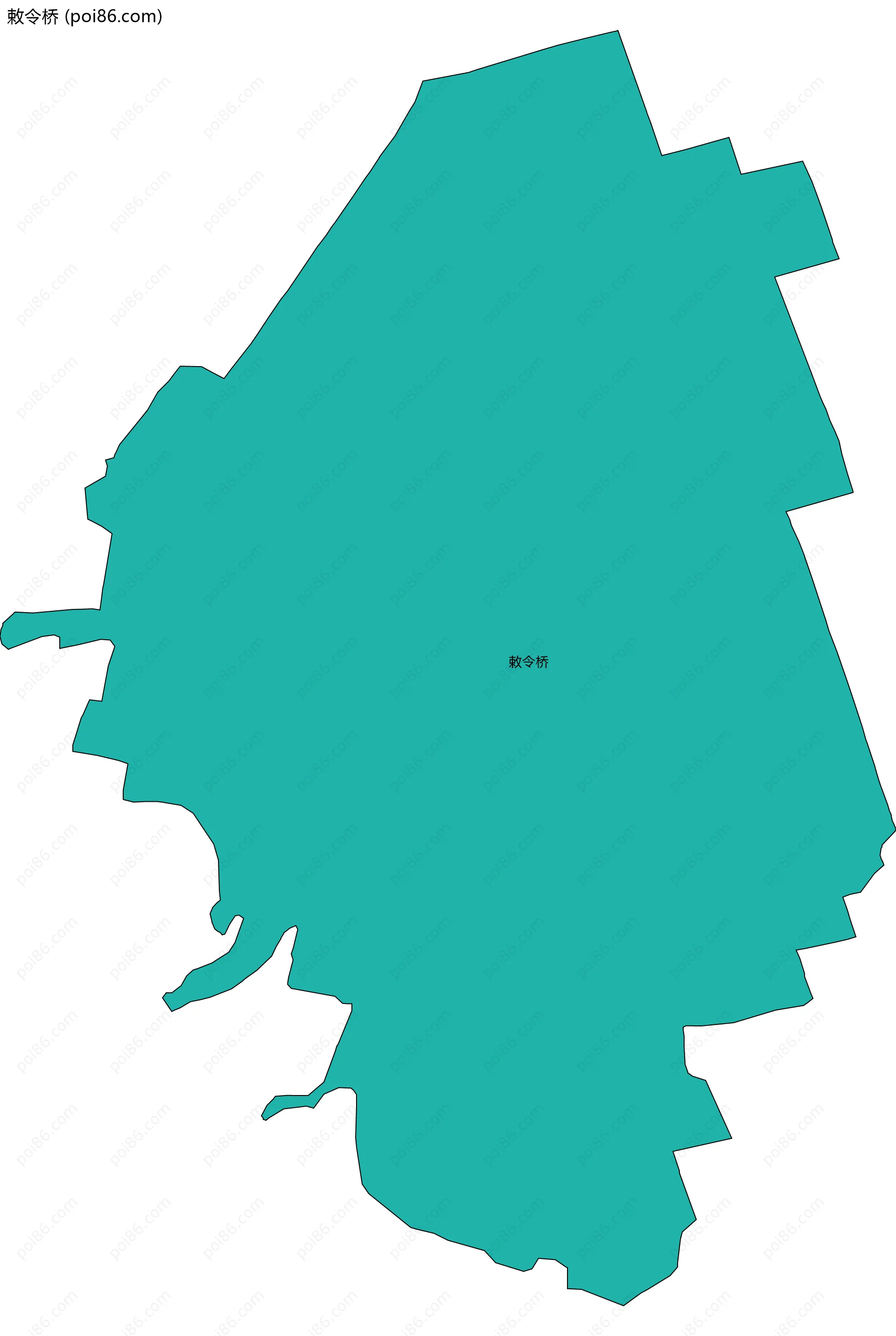 敕令桥边界地图