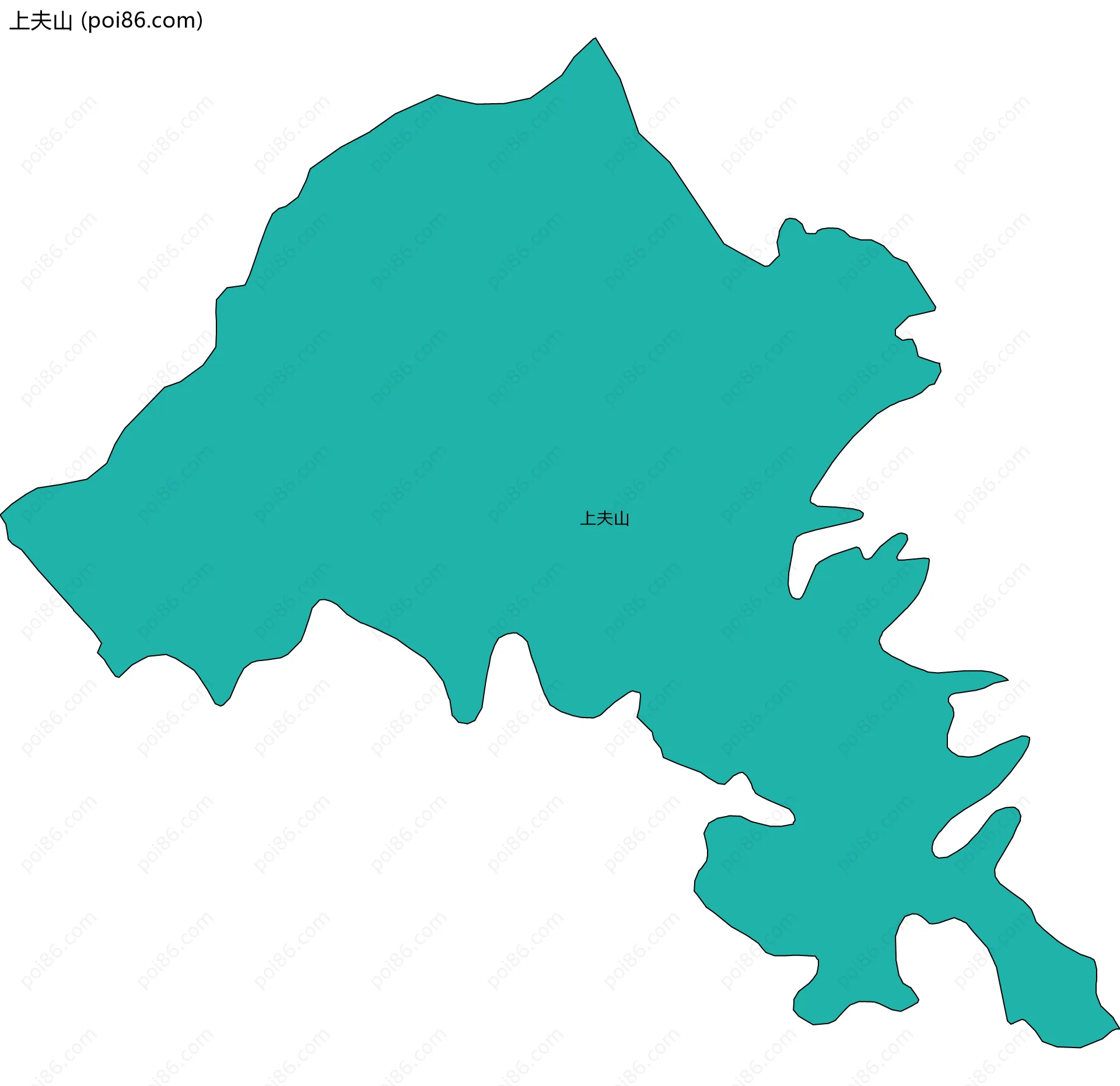 上夫山边界地图