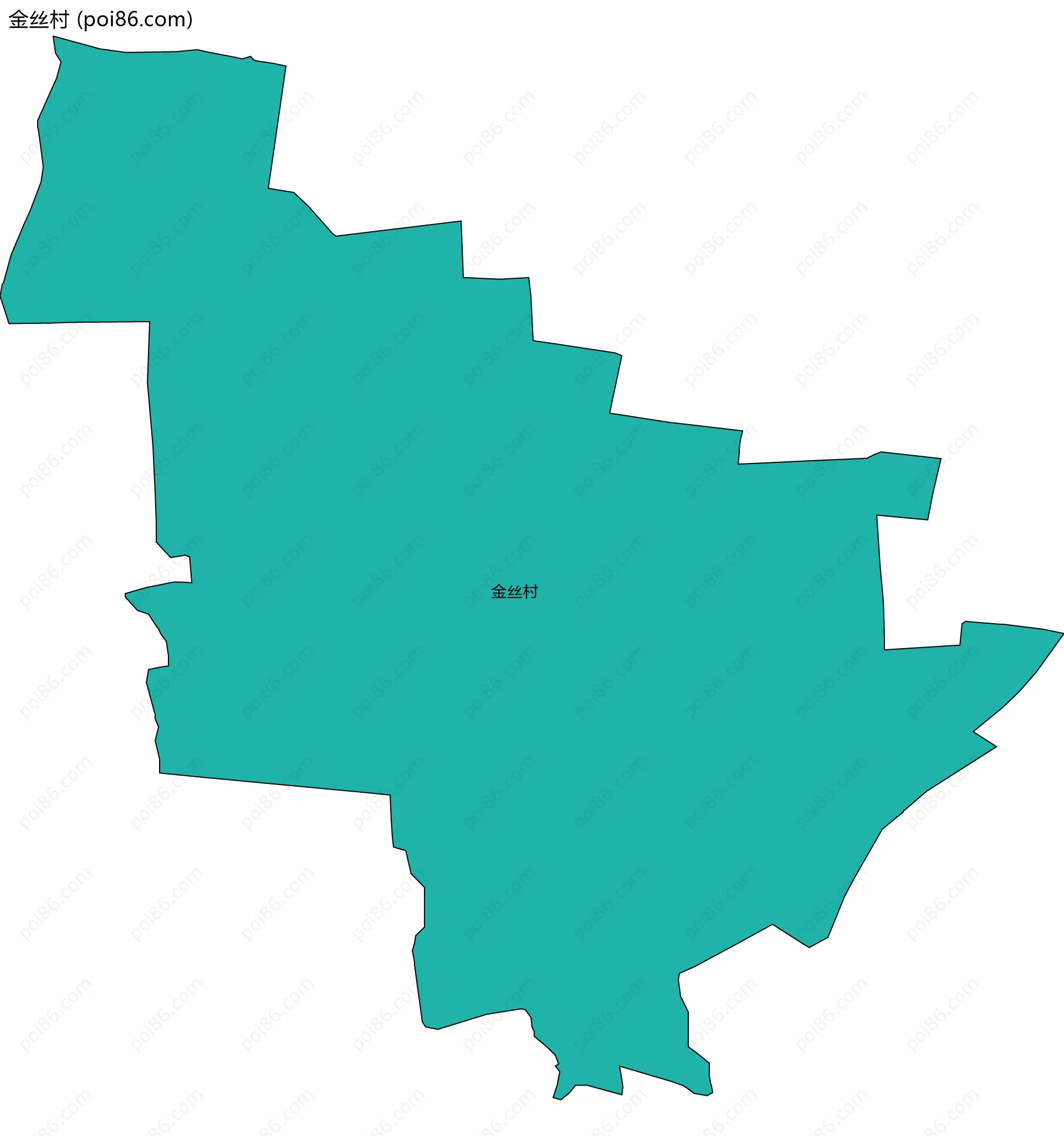 金丝村边界地图