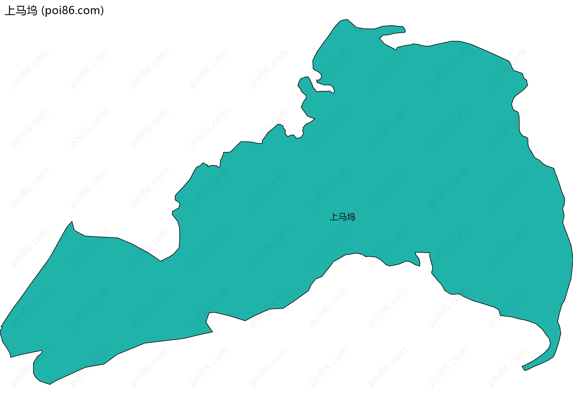 上马坞边界地图