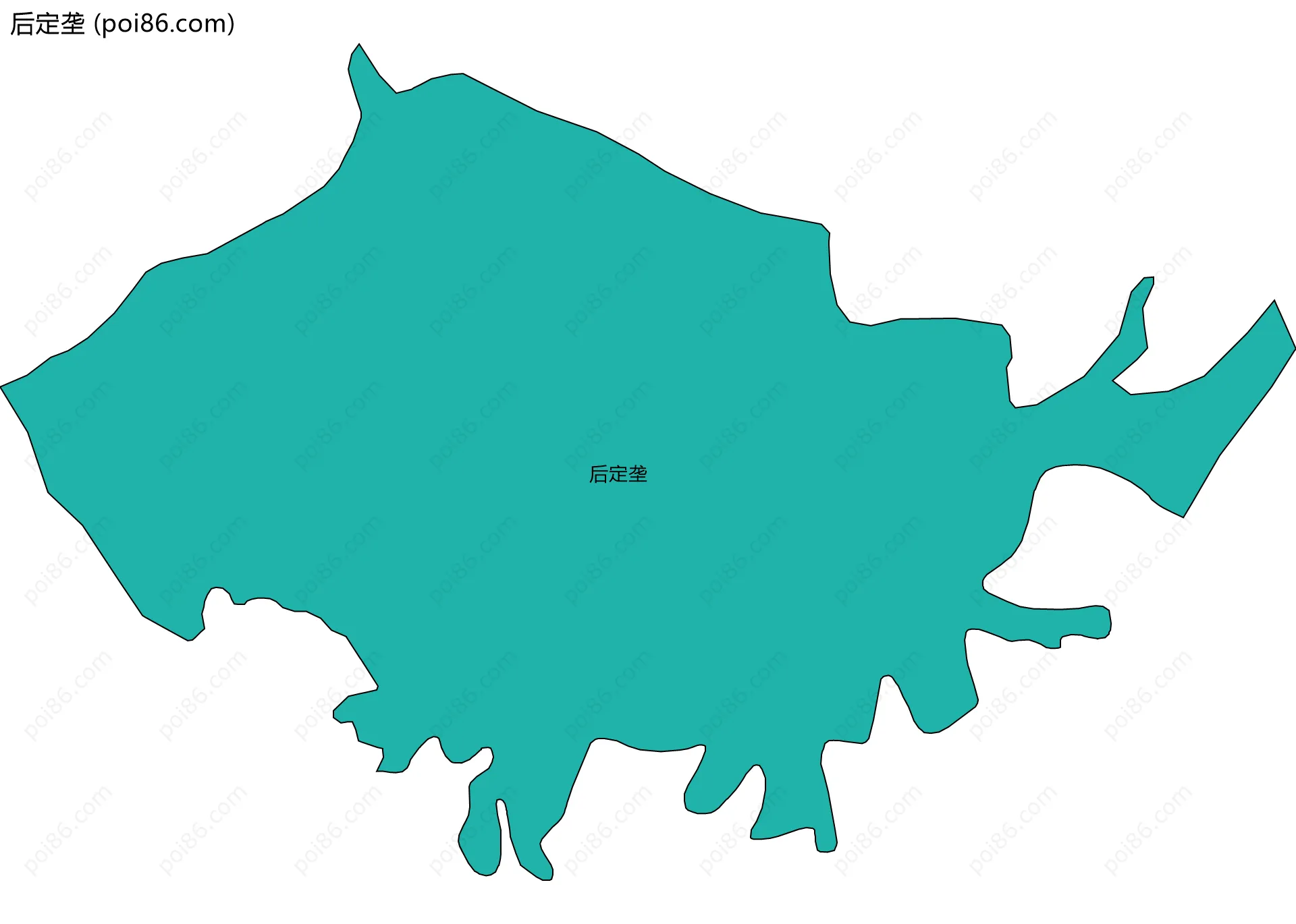 后定垄边界地图